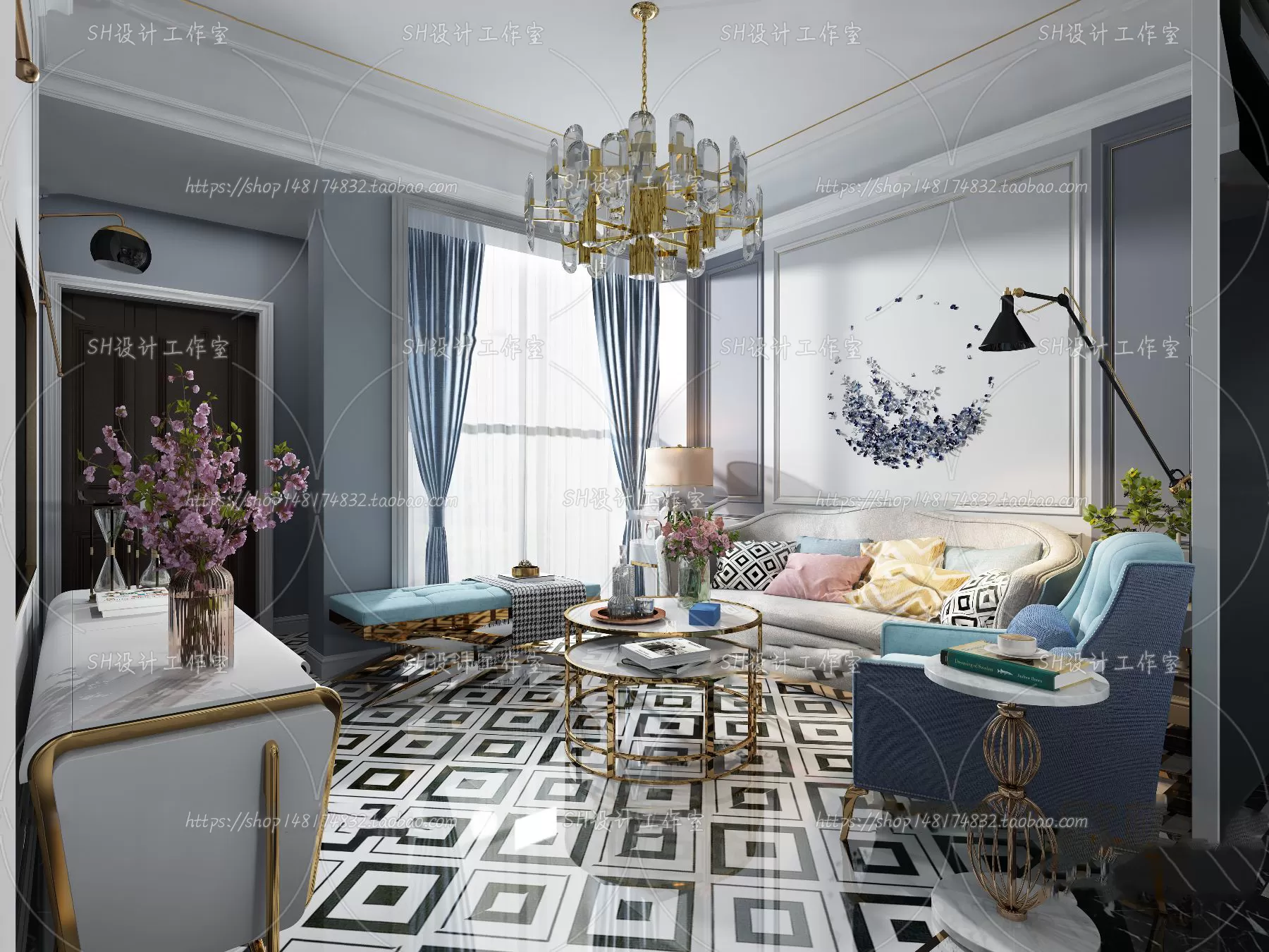 BEDROOM 3D SCENES – VRAY RENDER – 271 BEDROOM 3D SCENES – VRAY RENDER – 271