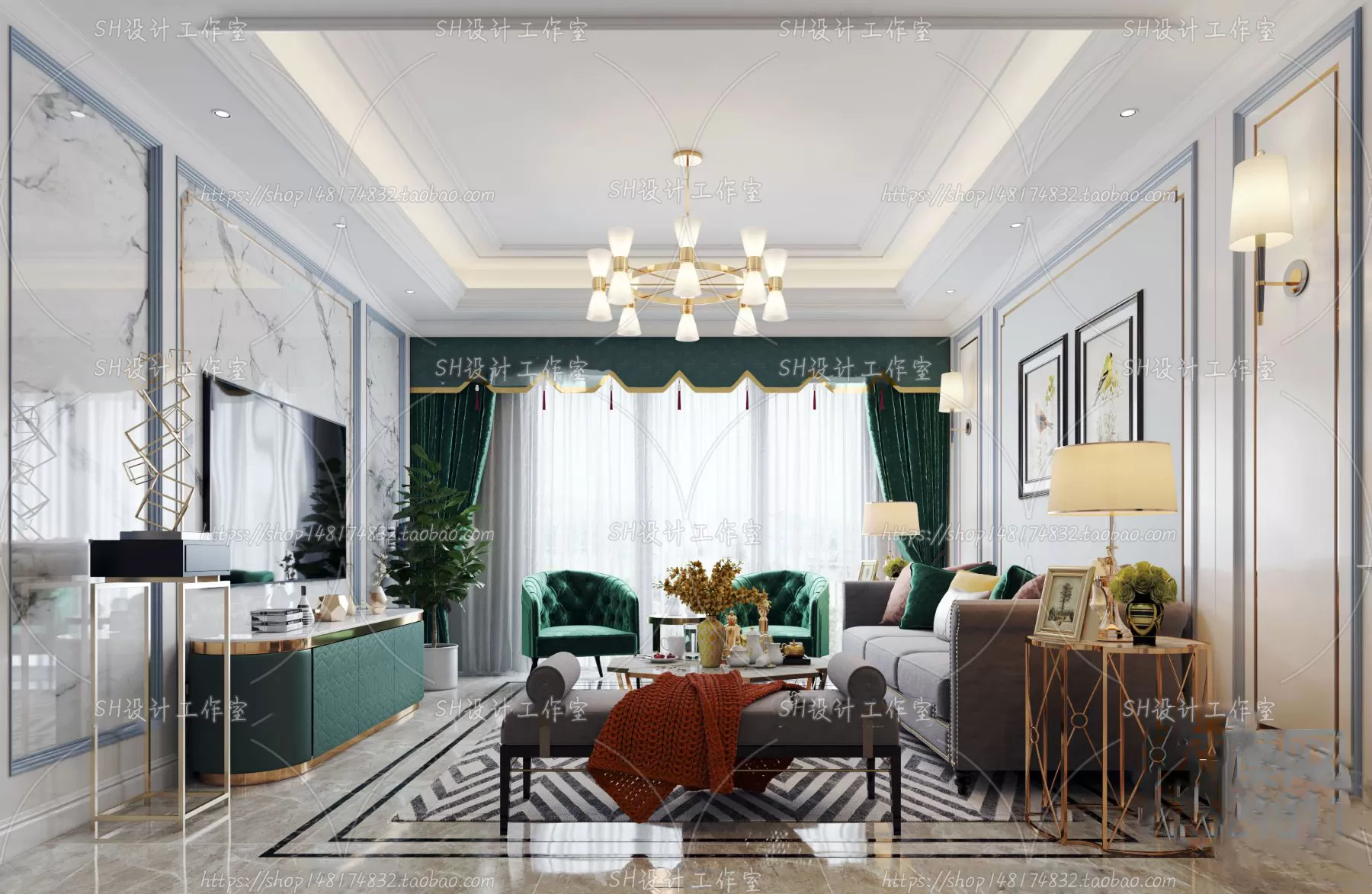 BEDROOM 3D SCENES – VRAY RENDER – 272 BEDROOM 3D SCENES – VRAY RENDER – 272