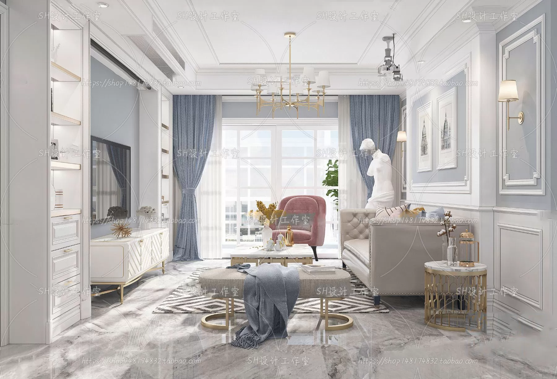 BEDROOM 3D SCENES – VRAY RENDER – 282 BEDROOM 3D SCENES – VRAY RENDER – 282