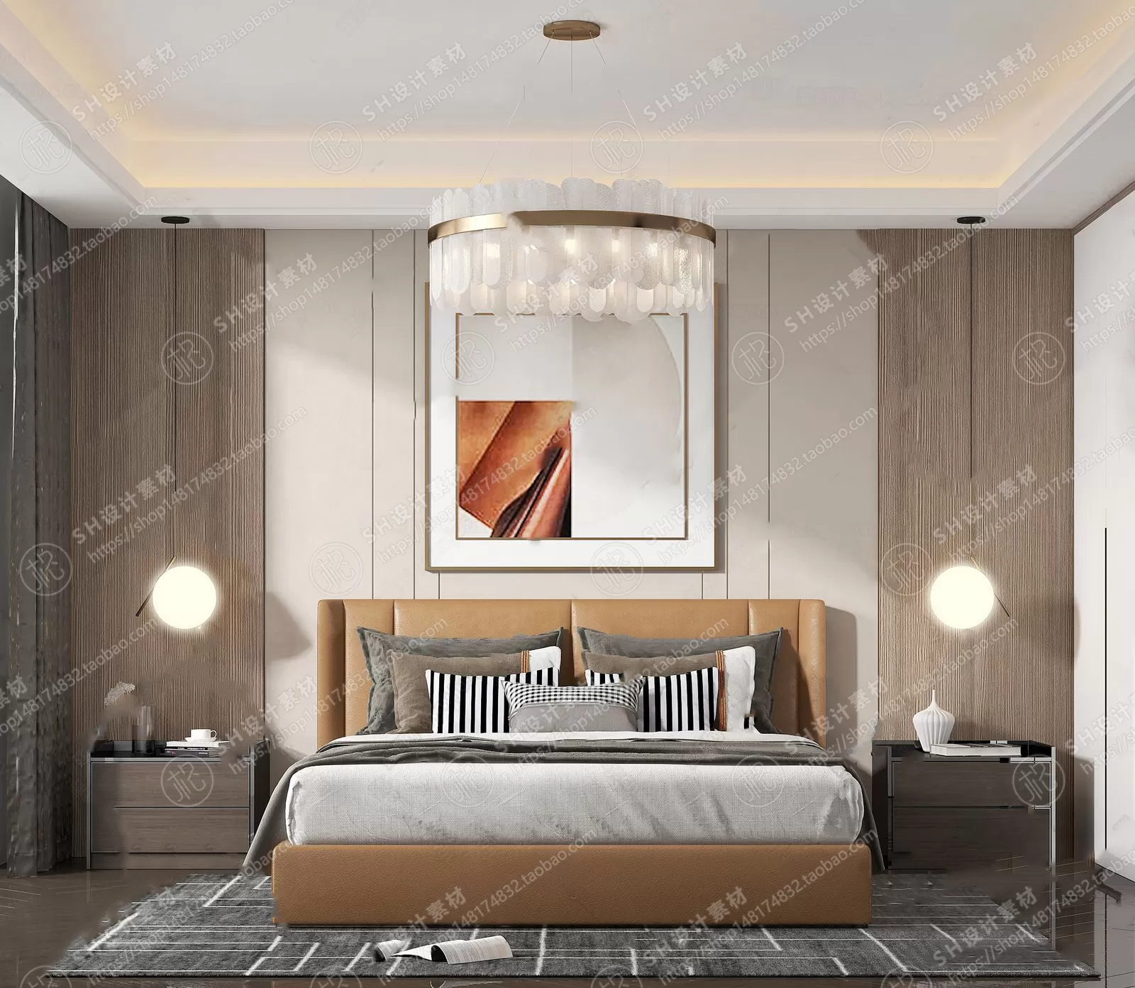 BEDROOM 3D SCENES – VRAY RENDER – 289 BEDROOM 3D SCENES – VRAY RENDER – 289