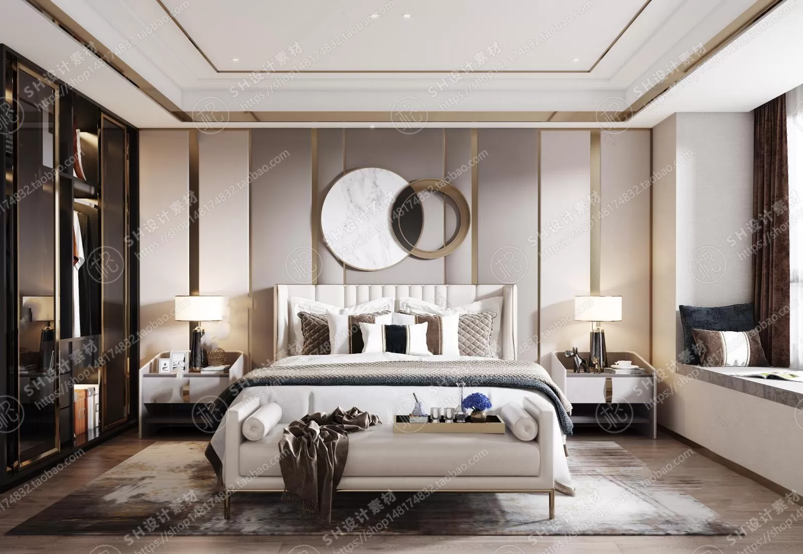 BEDROOM 3D SCENES – VRAY RENDER – 292 BEDROOM 3D SCENES – VRAY RENDER – 292