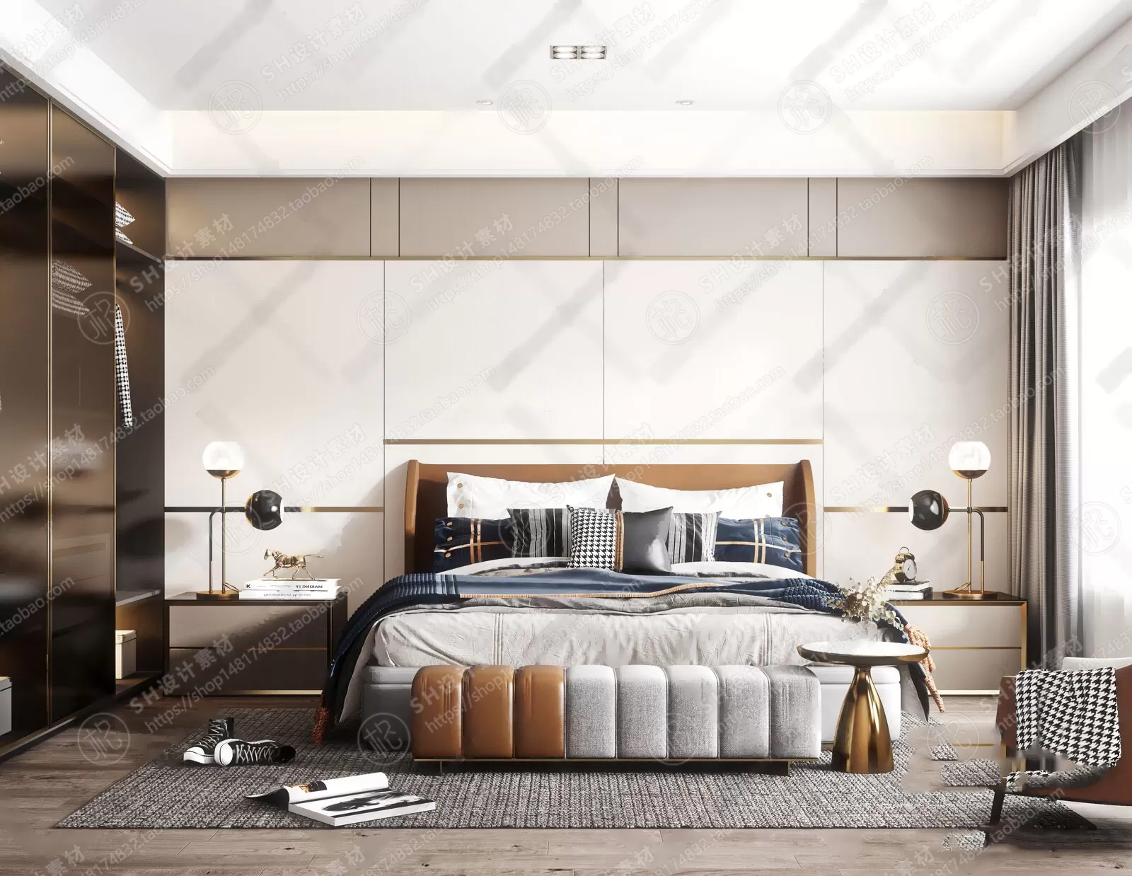 BEDROOM 3D SCENES – VRAY RENDER – 293 BEDROOM 3D SCENES – VRAY RENDER – 293