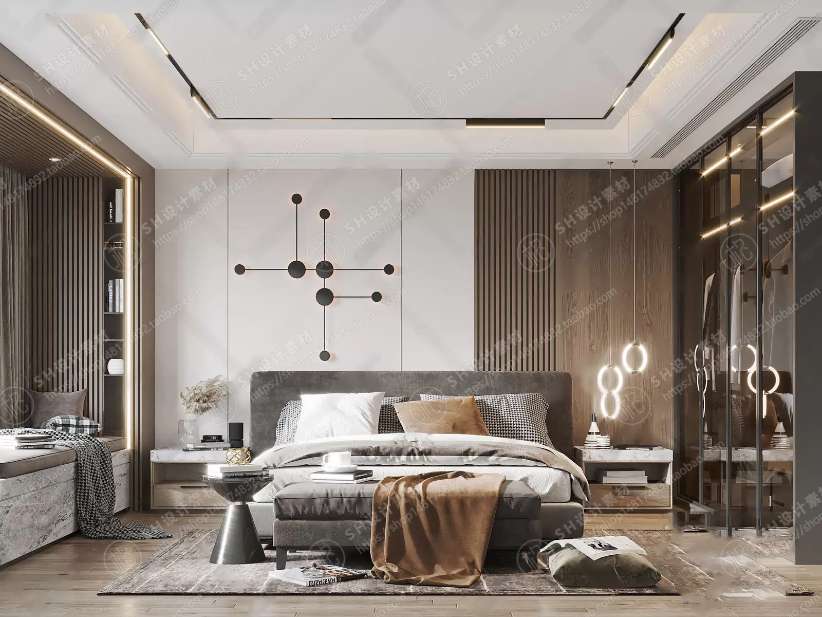BEDROOM 3D SCENES – VRAY RENDER – 294 BEDROOM 3D SCENES – VRAY RENDER – 294