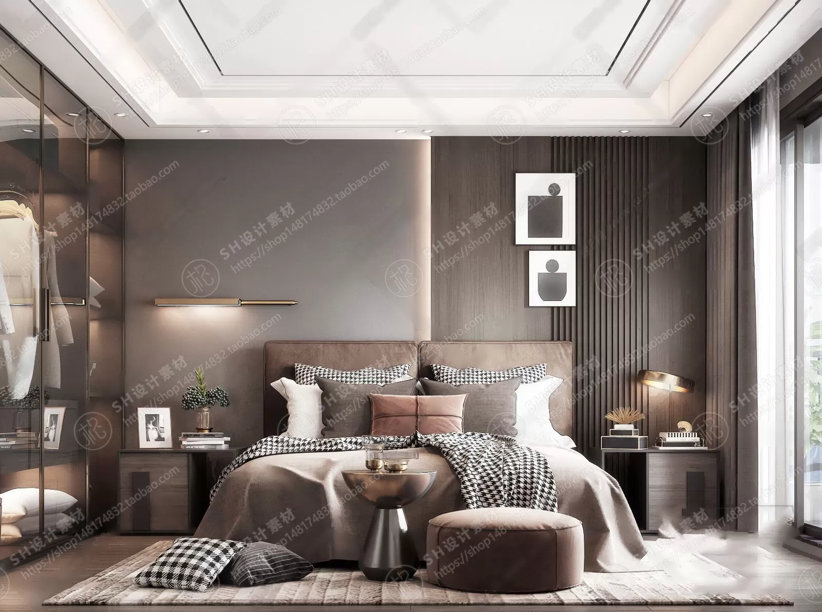 BEDROOM 3D SCENES – VRAY RENDER – 300 BEDROOM 3D SCENES – VRAY RENDER – 300