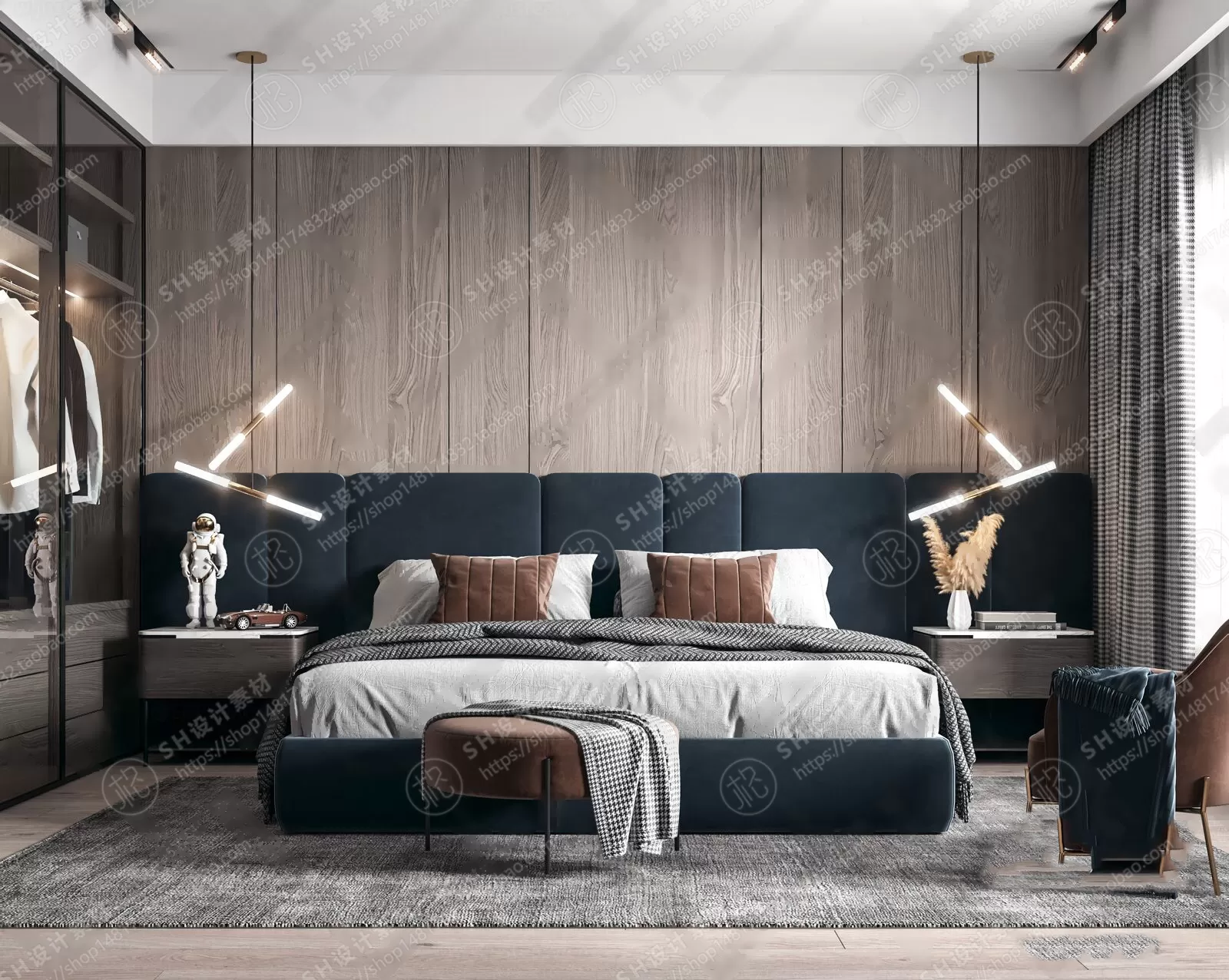 BEDROOM 3D SCENES – VRAY RENDER – 302 BEDROOM 3D SCENES – VRAY RENDER – 302