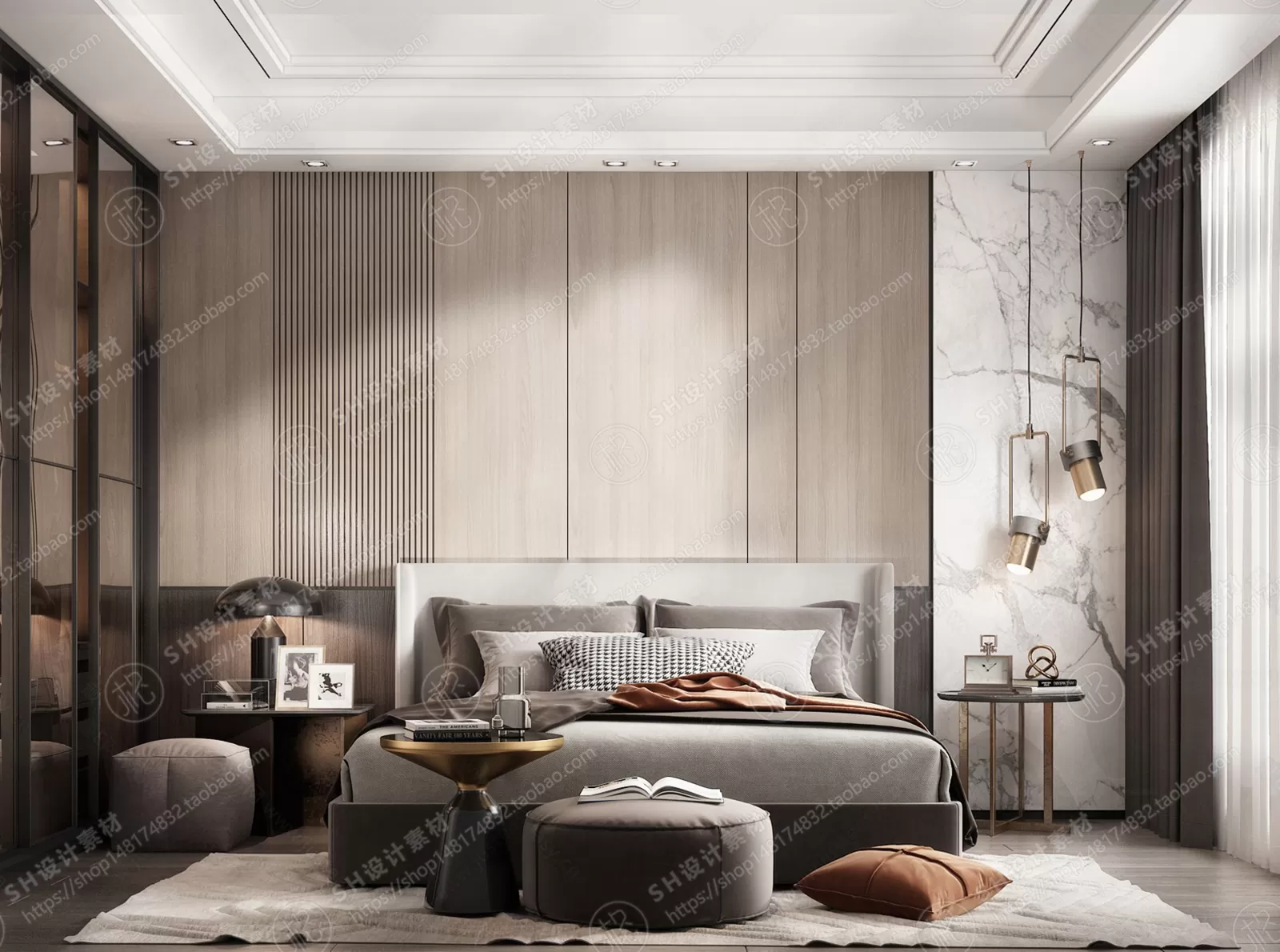 BEDROOM 3D SCENES – VRAY RENDER – 304 BEDROOM 3D SCENES – VRAY RENDER – 304