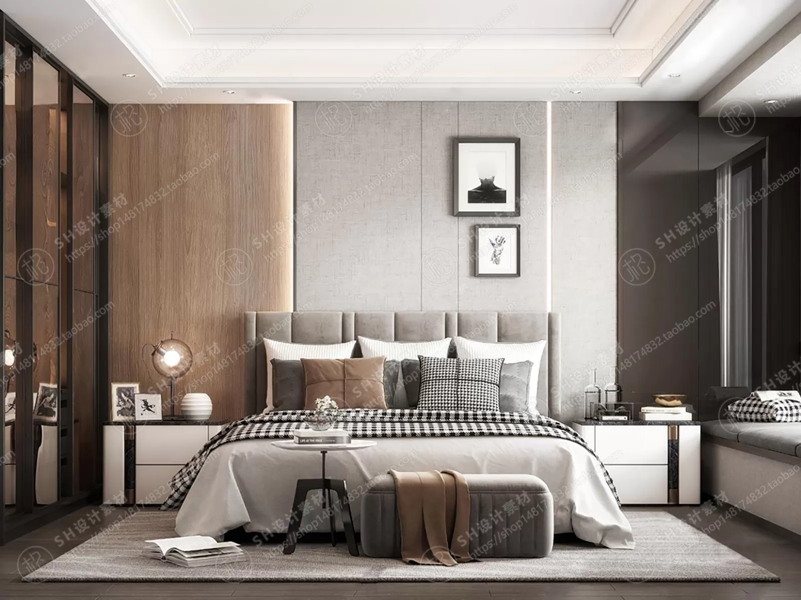 BEDROOM 3D SCENES – VRAY RENDER – 305 BEDROOM 3D SCENES – VRAY RENDER – 305