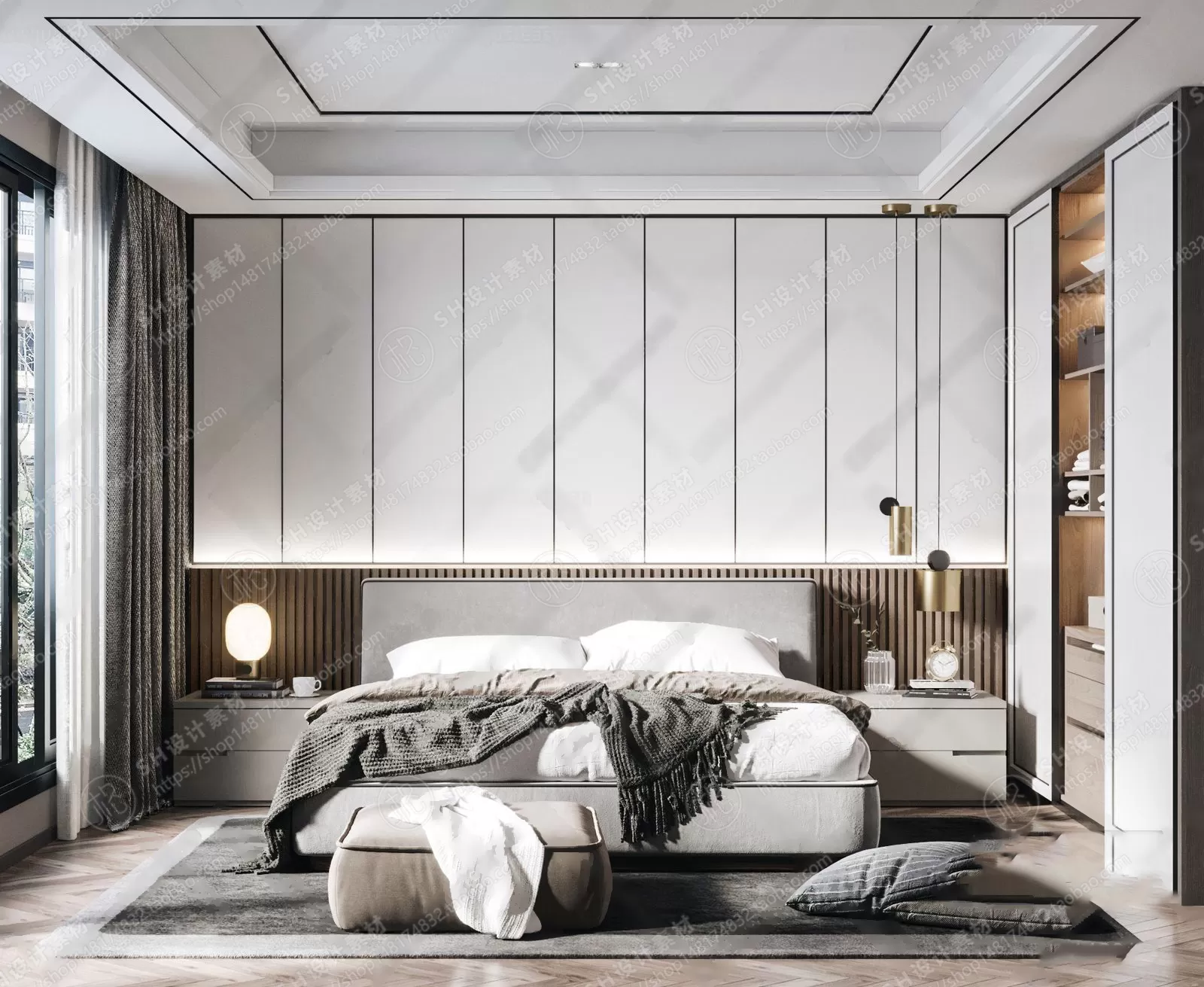 BEDROOM 3D SCENES – VRAY RENDER – 309 BEDROOM 3D SCENES – VRAY RENDER – 309