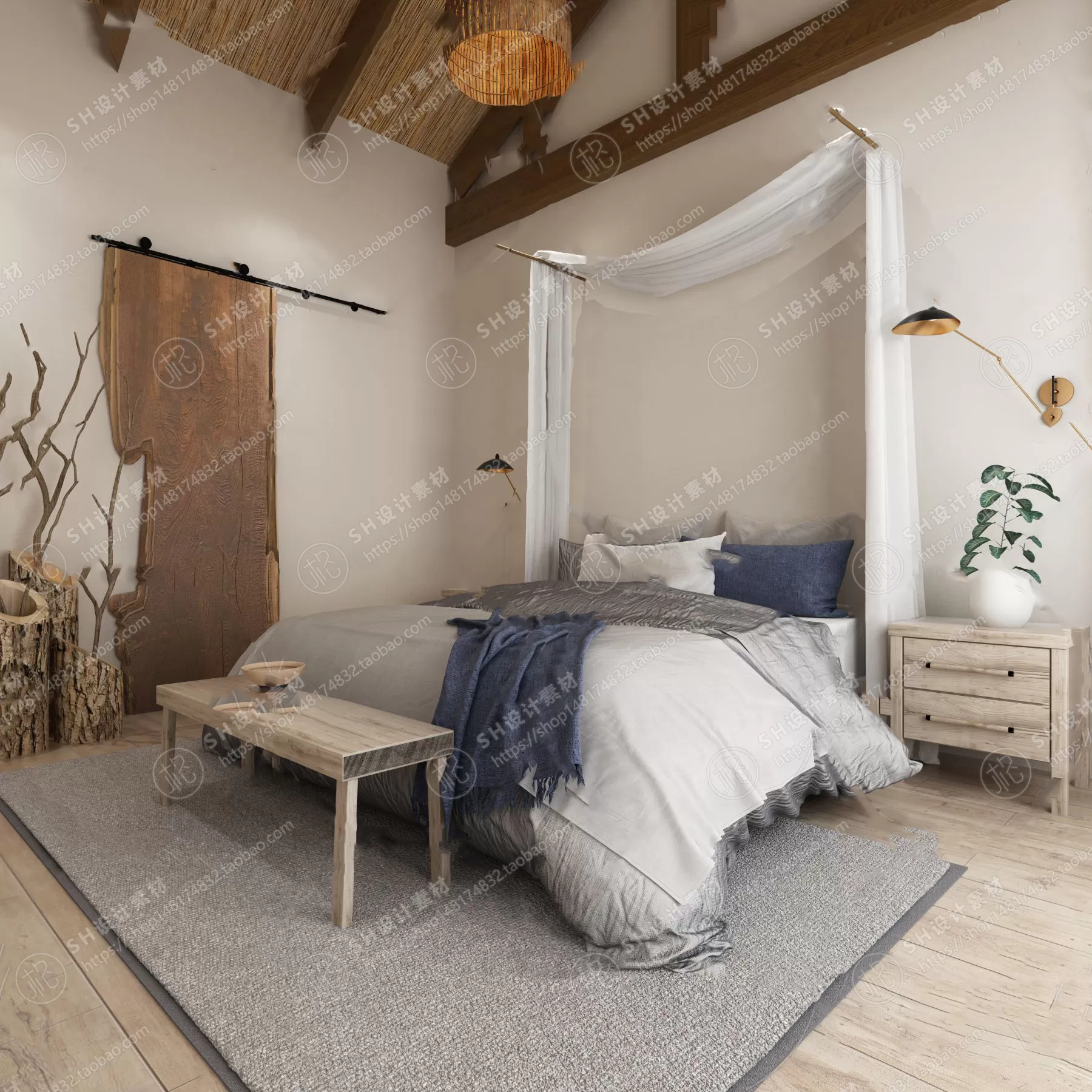 BEDROOM 3D SCENES – VRAY RENDER – 315 BEDROOM 3D SCENES – VRAY RENDER – 315