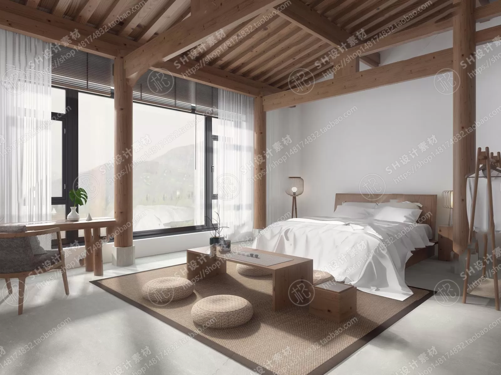 BEDROOM 3D SCENES – VRAY RENDER – 318 BEDROOM 3D SCENES – VRAY RENDER – 318