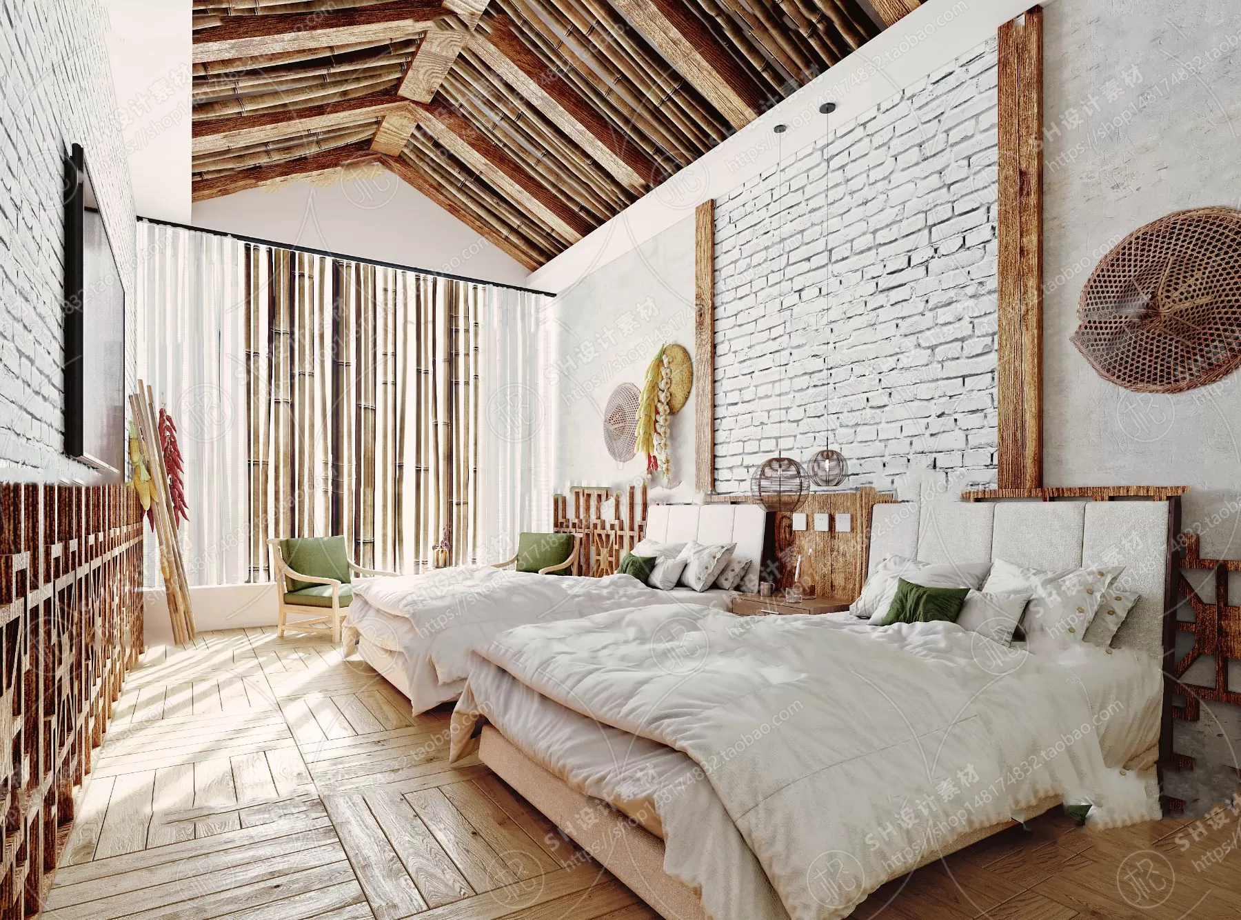 BEDROOM 3D SCENES – VRAY RENDER – 319 BEDROOM 3D SCENES – VRAY RENDER – 319