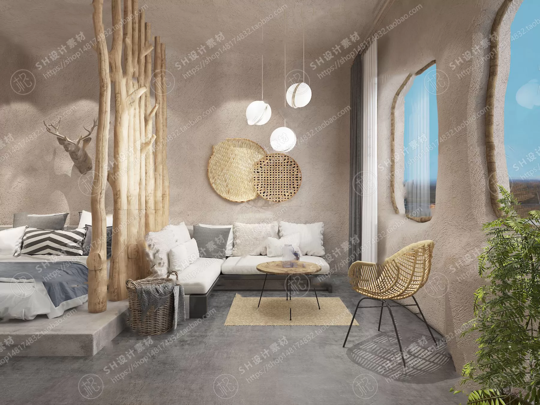 BEDROOM 3D SCENES – VRAY RENDER – 322 BEDROOM 3D SCENES – VRAY RENDER – 322