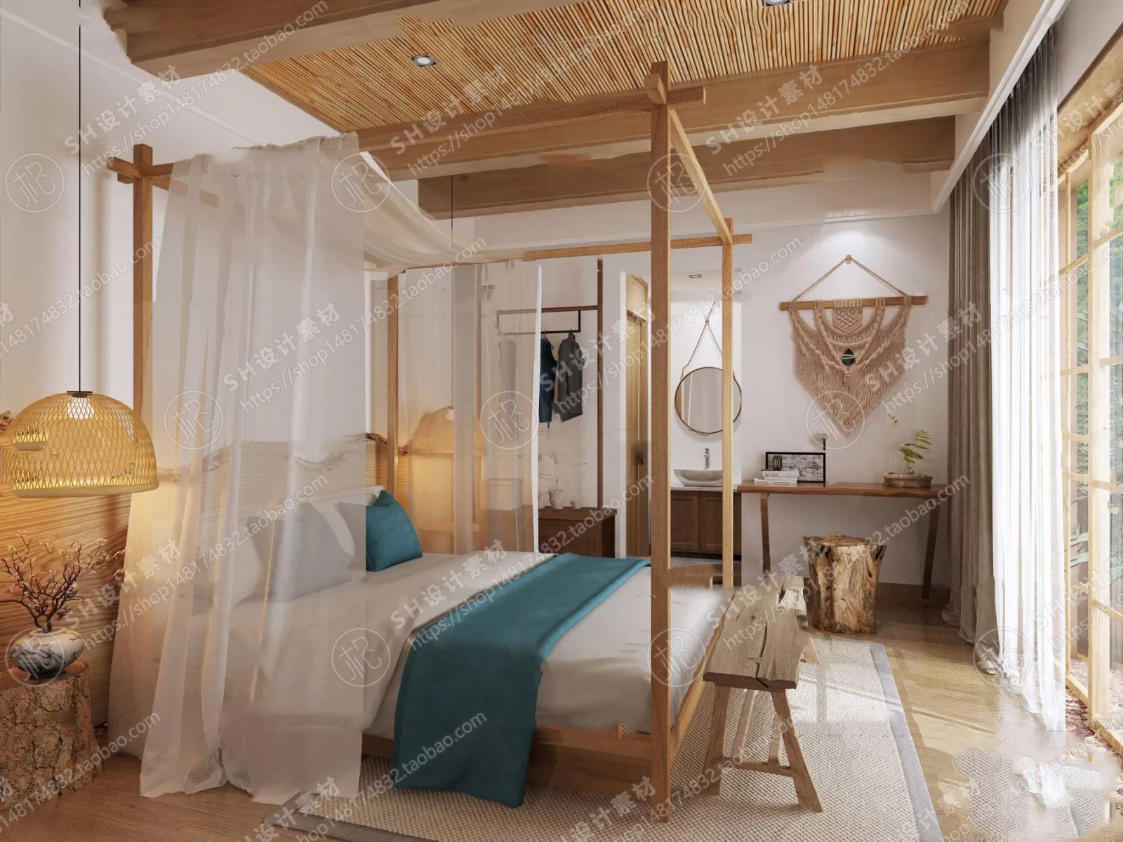 BEDROOM 3D SCENES – VRAY RENDER – 324 BEDROOM 3D SCENES – VRAY RENDER – 324