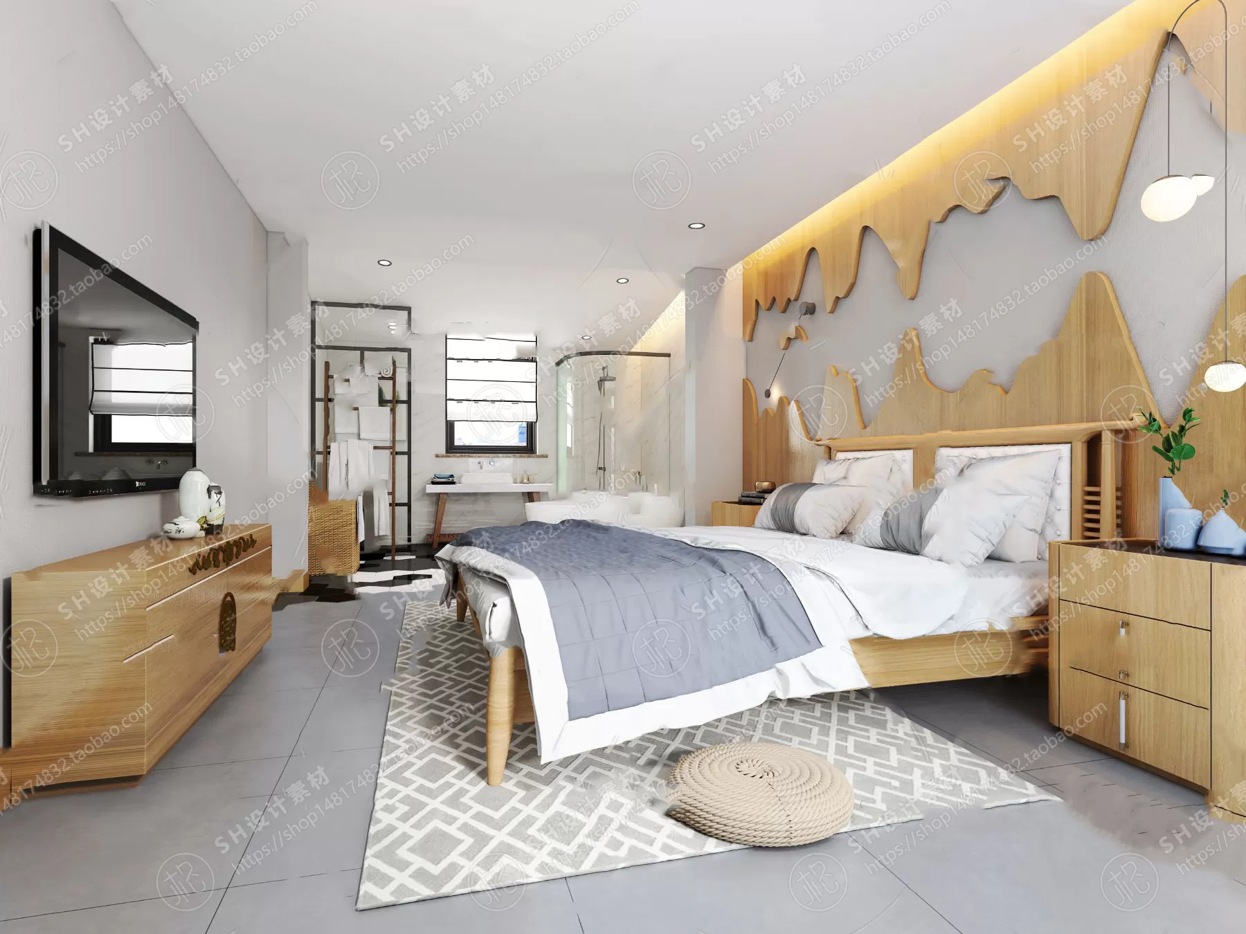 BEDROOM 3D SCENES – VRAY RENDER – 329 BEDROOM 3D SCENES – VRAY RENDER – 329