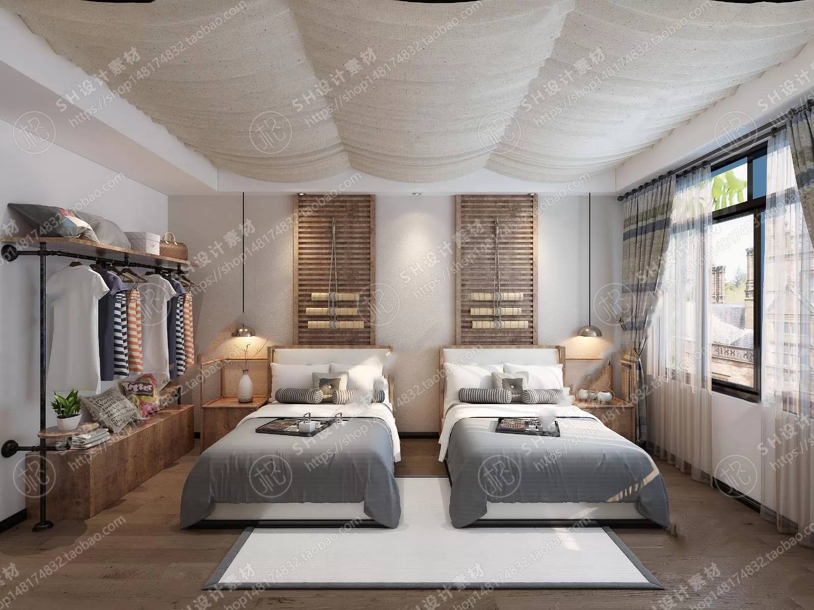 BEDROOM 3D SCENES – VRAY RENDER – 334 BEDROOM 3D SCENES – VRAY RENDER – 334