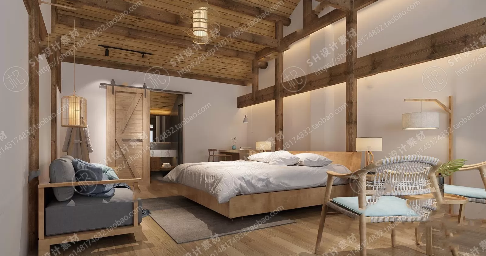 BEDROOM 3D SCENES – VRAY RENDER – 340 BEDROOM 3D SCENES – VRAY RENDER – 340