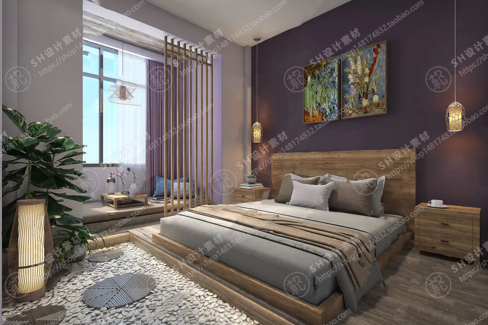 BEDROOM 3D SCENES – VRAY RENDER – 346 BEDROOM 3D SCENES – VRAY RENDER – 346