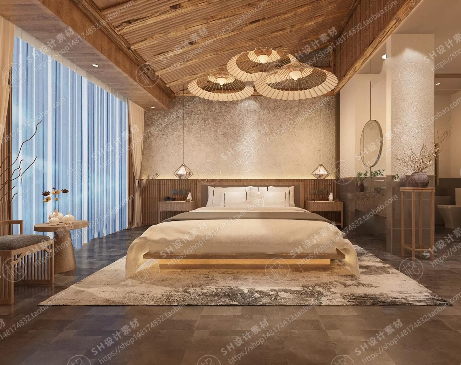 BEDROOM 3D SCENES – VRAY RENDER – 353 BEDROOM 3D SCENES – VRAY RENDER – 353