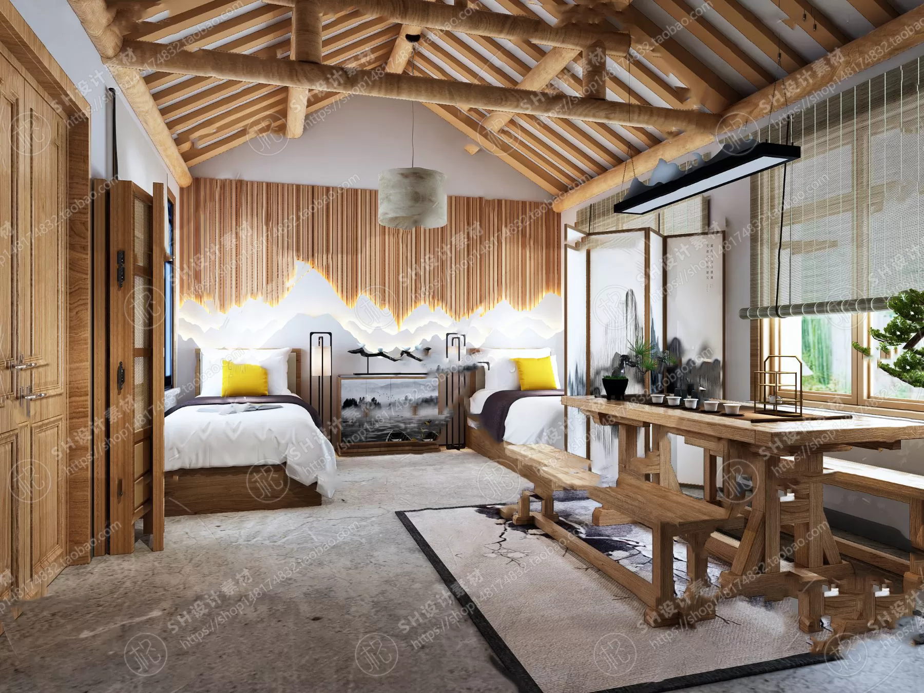 BEDROOM 3D SCENES – VRAY RENDER – 357 BEDROOM 3D SCENES – VRAY RENDER – 357