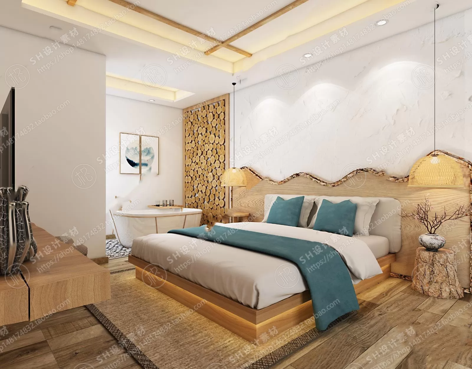 BEDROOM 3D SCENES – VRAY RENDER – 358 BEDROOM 3D SCENES – VRAY RENDER – 358