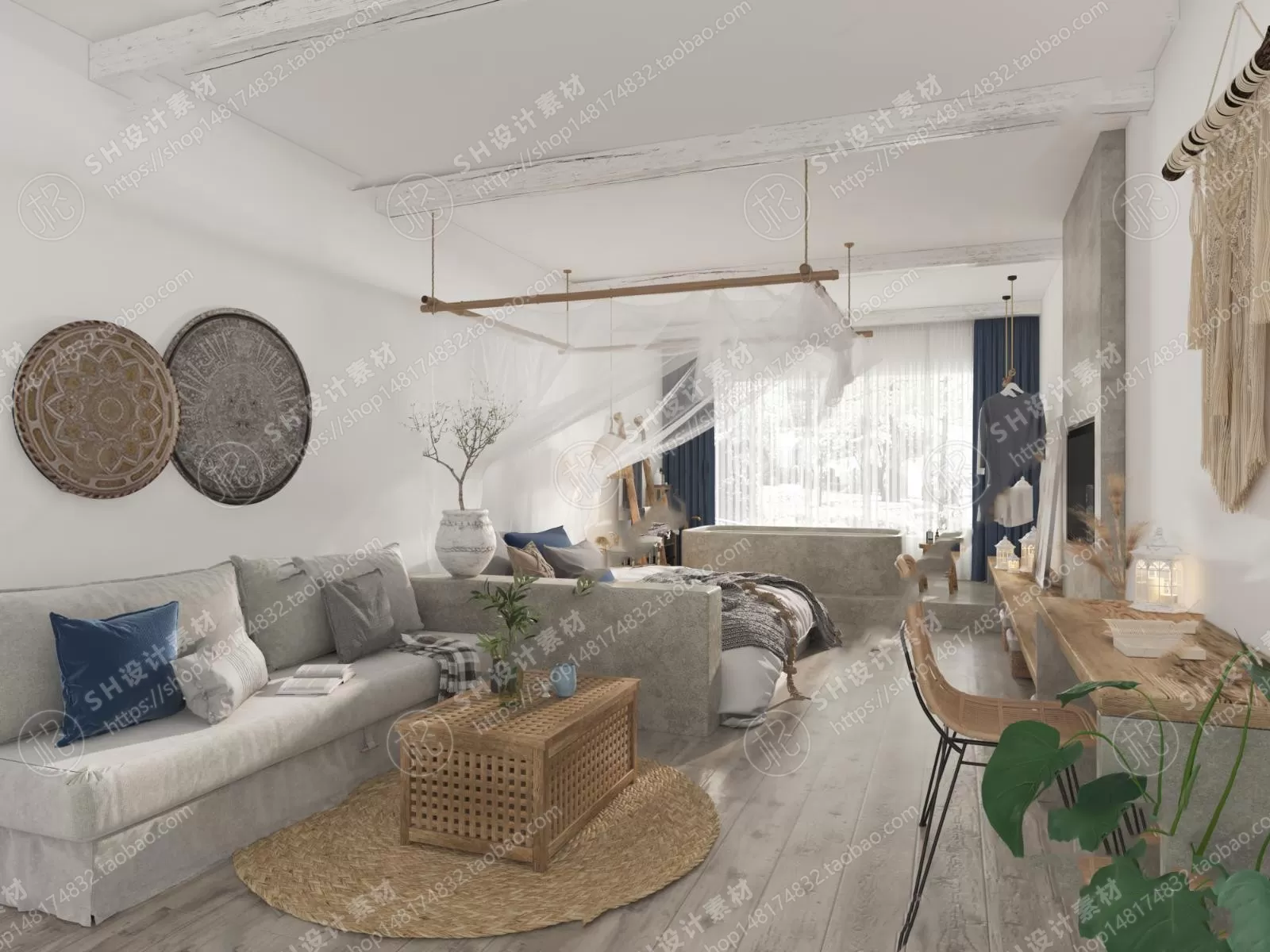 BEDROOM 3D SCENES – VRAY RENDER – 364 BEDROOM 3D SCENES – VRAY RENDER – 364