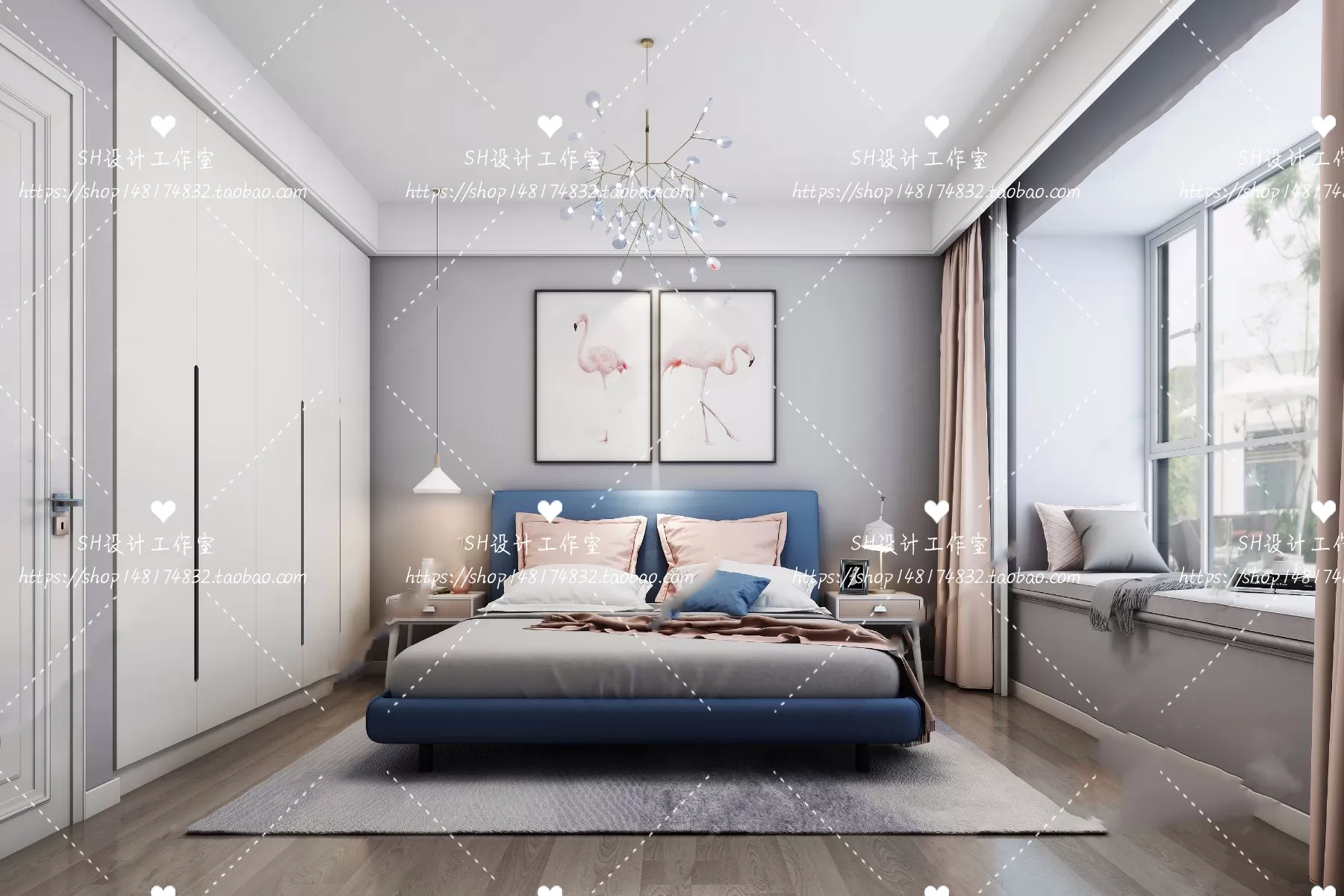 BEDROOM 3D SCENES – VRAY RENDER – 384 BEDROOM 3D SCENES – VRAY RENDER – 384