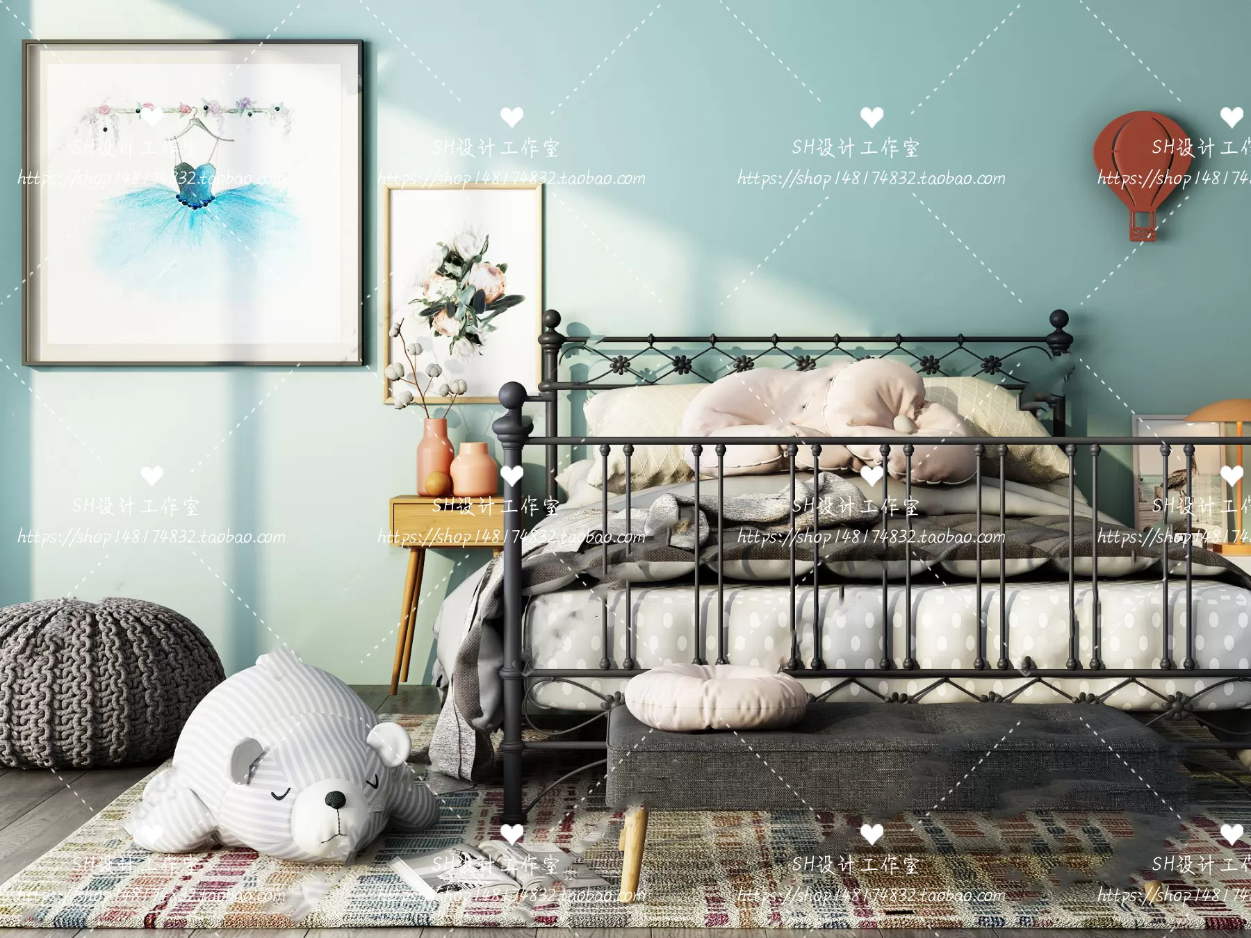 BEDROOM 3D SCENES – VRAY RENDER – 397 BEDROOM 3D SCENES – VRAY RENDER – 397