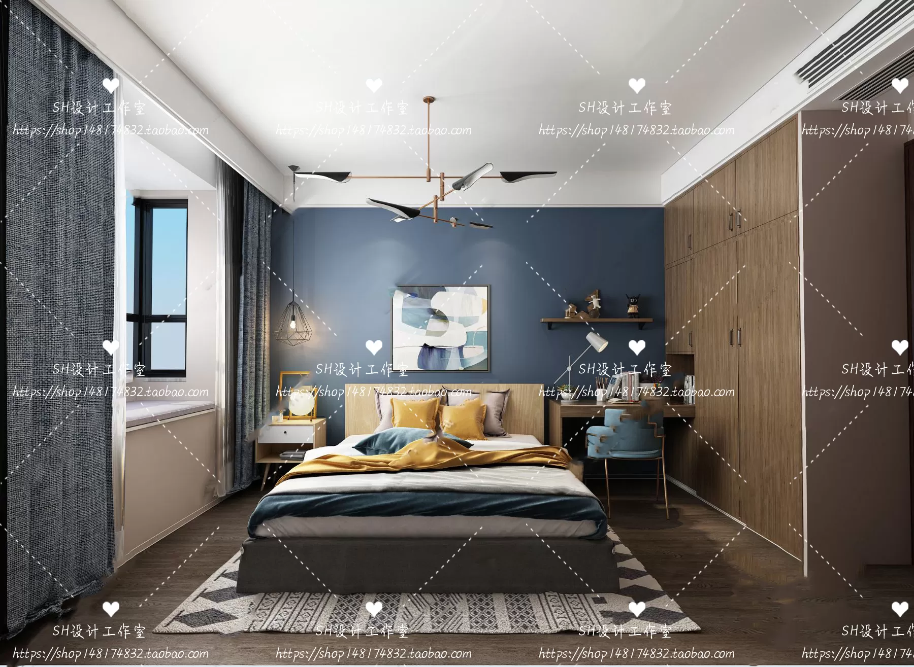 BEDROOM 3D SCENES – VRAY RENDER – 402 BEDROOM 3D SCENES – VRAY RENDER – 402