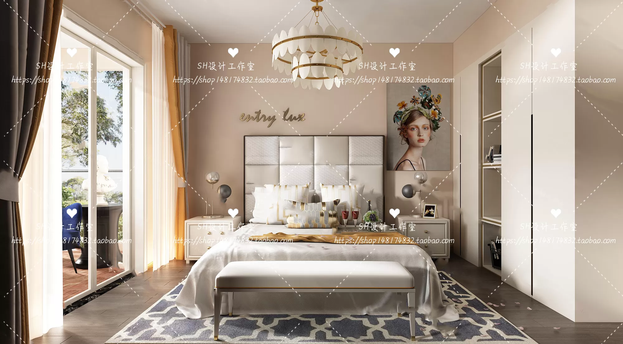 BEDROOM 3D SCENES – VRAY RENDER – 403 BEDROOM 3D SCENES – VRAY RENDER – 403