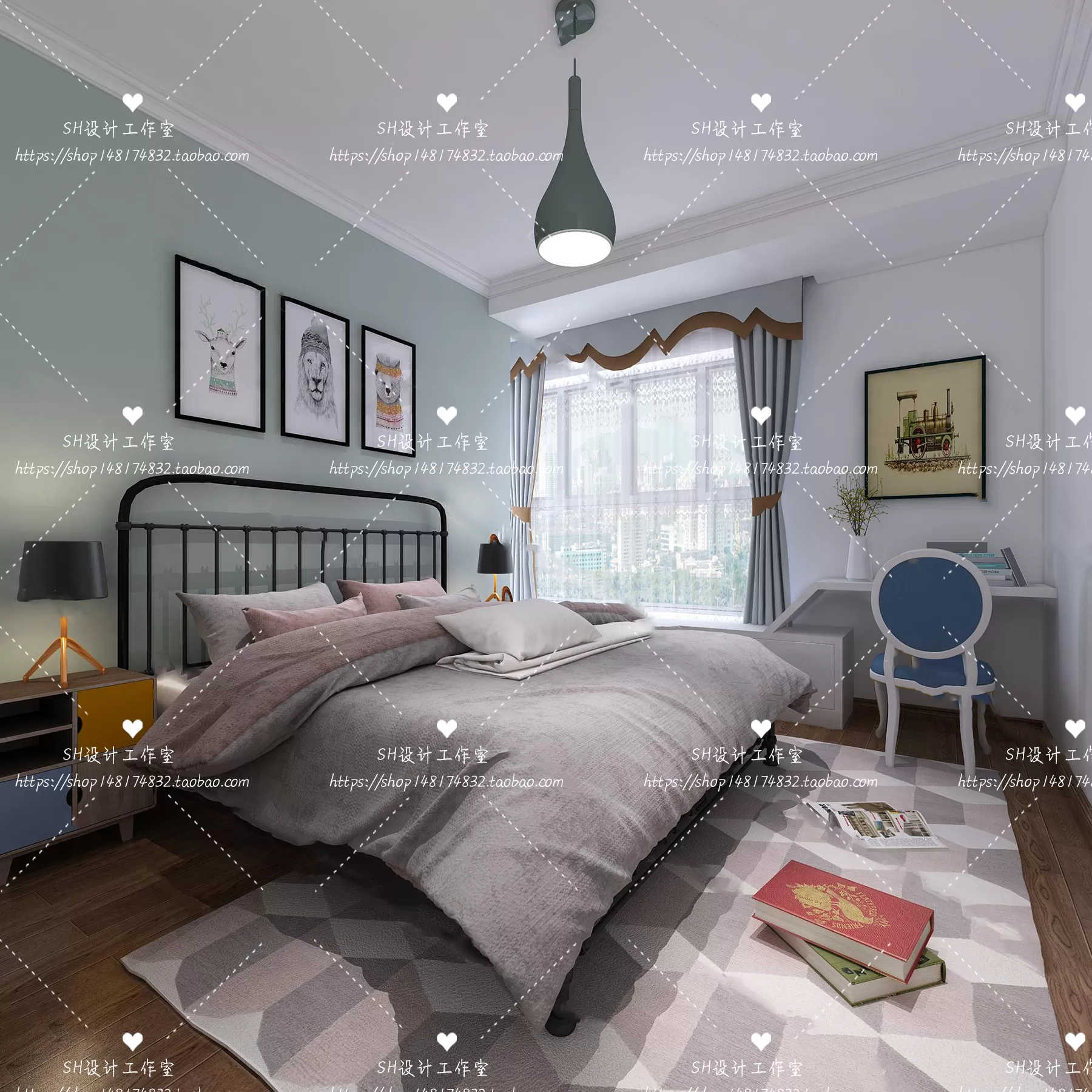 BEDROOM 3D SCENES – VRAY RENDER – 405 BEDROOM 3D SCENES – VRAY RENDER – 405