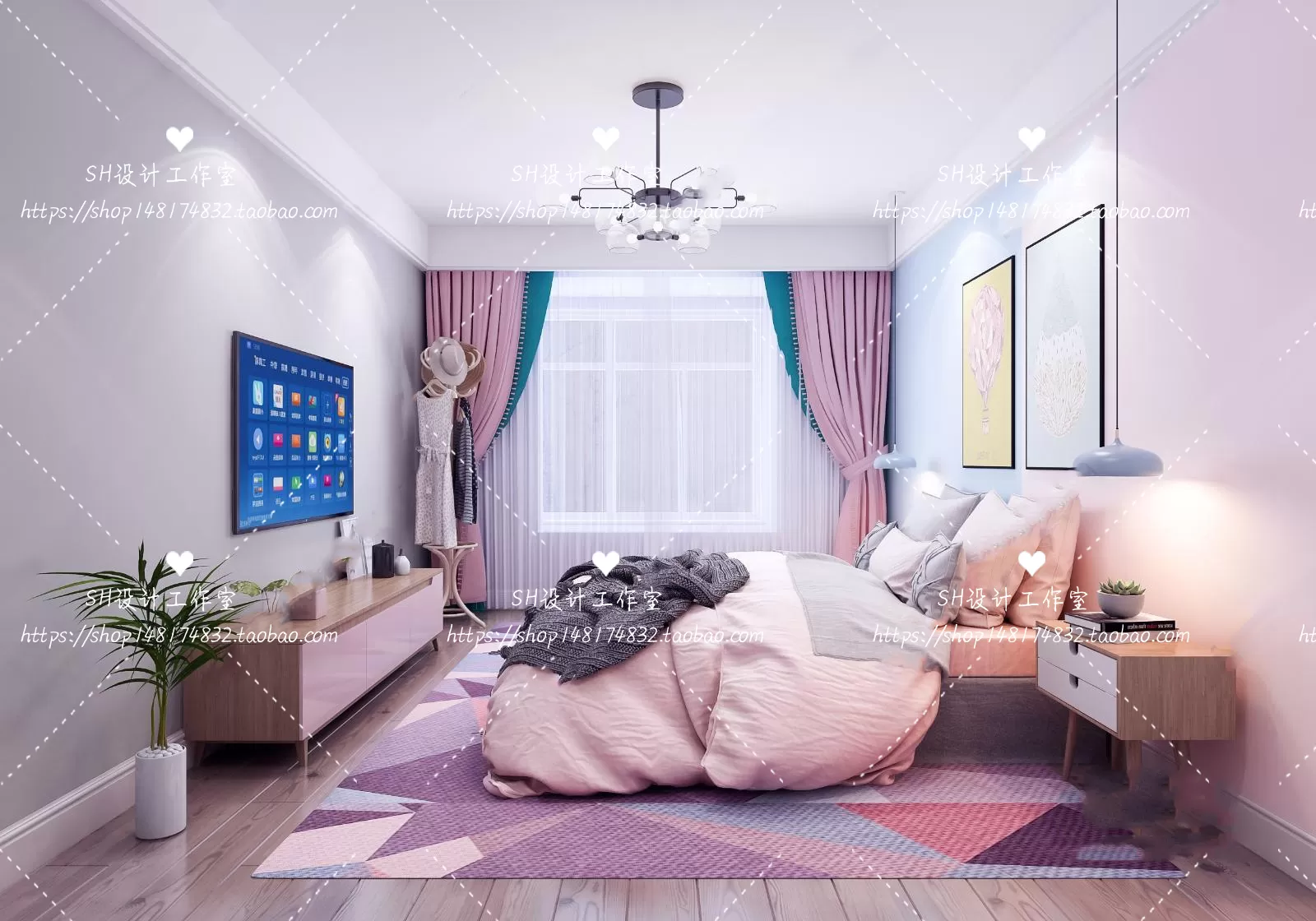 BEDROOM 3D SCENES – VRAY RENDER – 410 BEDROOM 3D SCENES – VRAY RENDER – 410