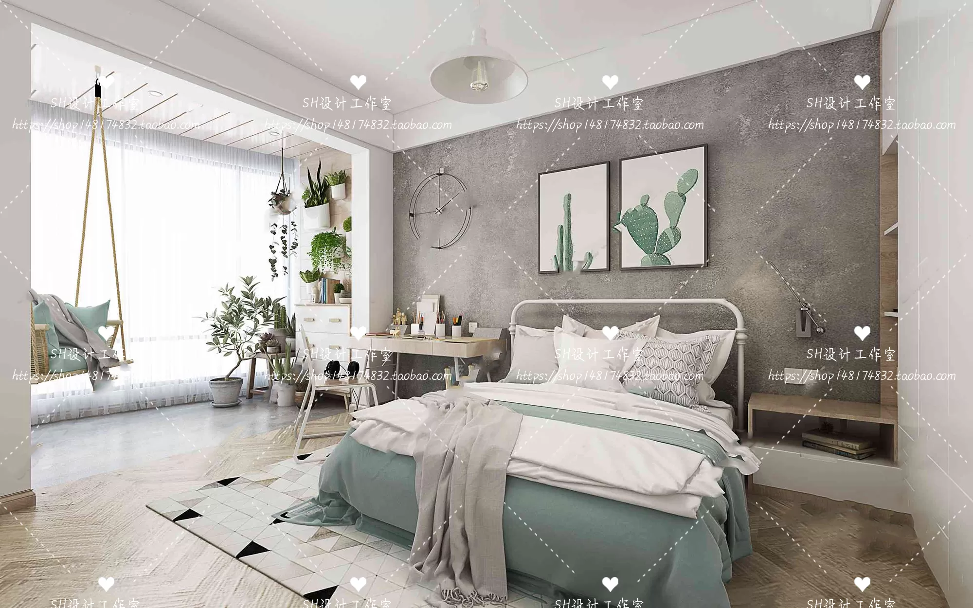 BEDROOM 3D SCENES – VRAY RENDER – 416 BEDROOM 3D SCENES – VRAY RENDER – 416