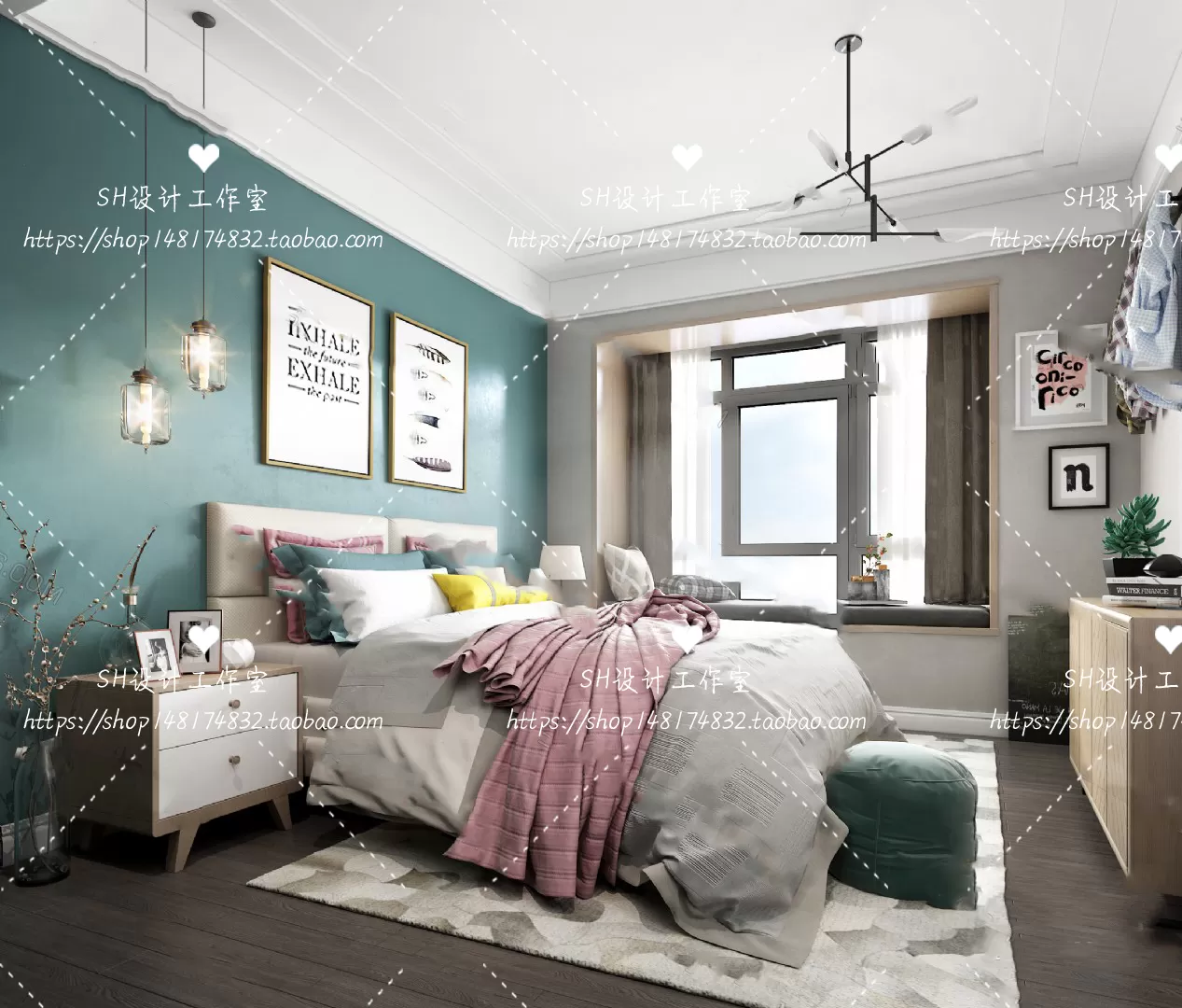BEDROOM 3D SCENES – VRAY RENDER – 417 BEDROOM 3D SCENES – VRAY RENDER – 417