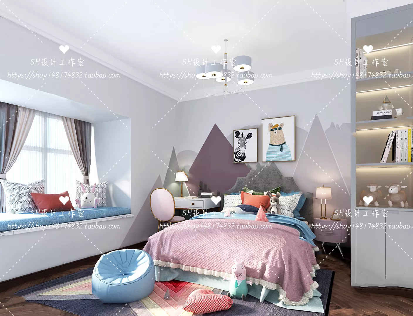 BEDROOM 3D SCENES – VRAY RENDER – 424 BEDROOM 3D SCENES – VRAY RENDER – 424