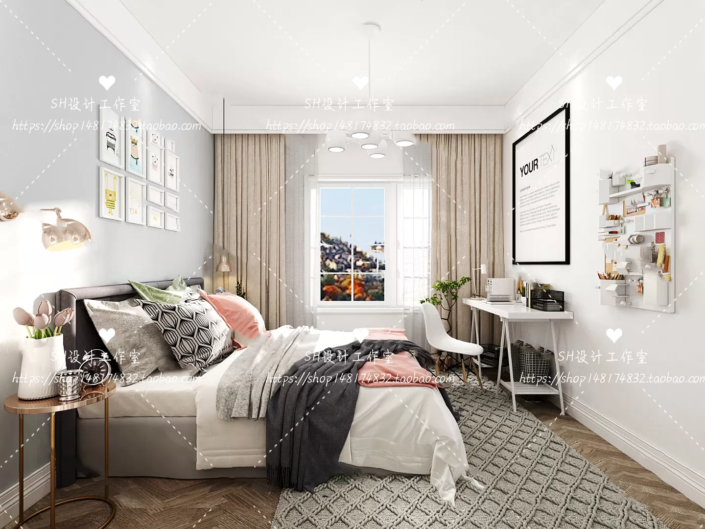 BEDROOM 3D SCENES – VRAY RENDER – 425 BEDROOM 3D SCENES – VRAY RENDER – 425