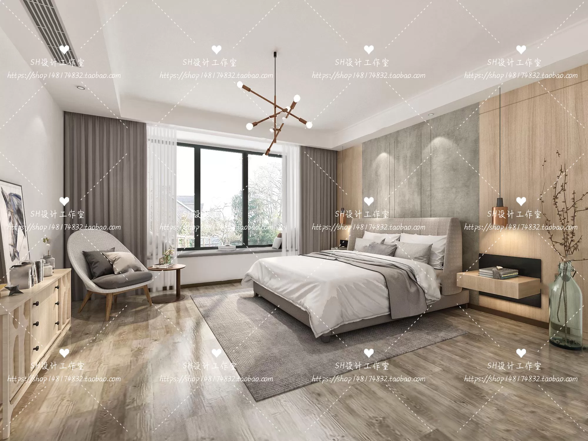 BEDROOM 3D SCENES – VRAY RENDER – 429 BEDROOM 3D SCENES – VRAY RENDER – 429