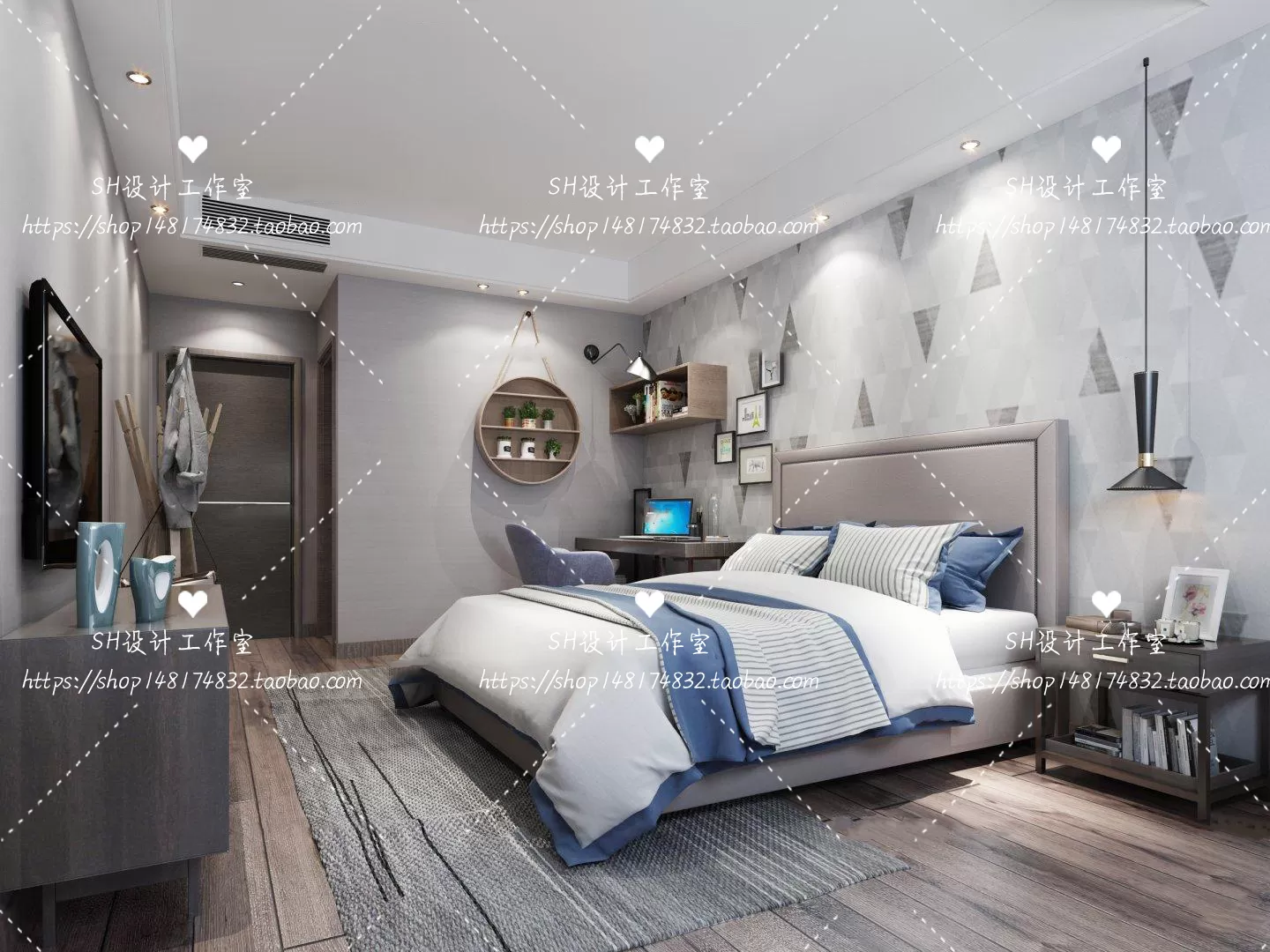 BEDROOM 3D SCENES – VRAY RENDER – 430 BEDROOM 3D SCENES – VRAY RENDER – 430