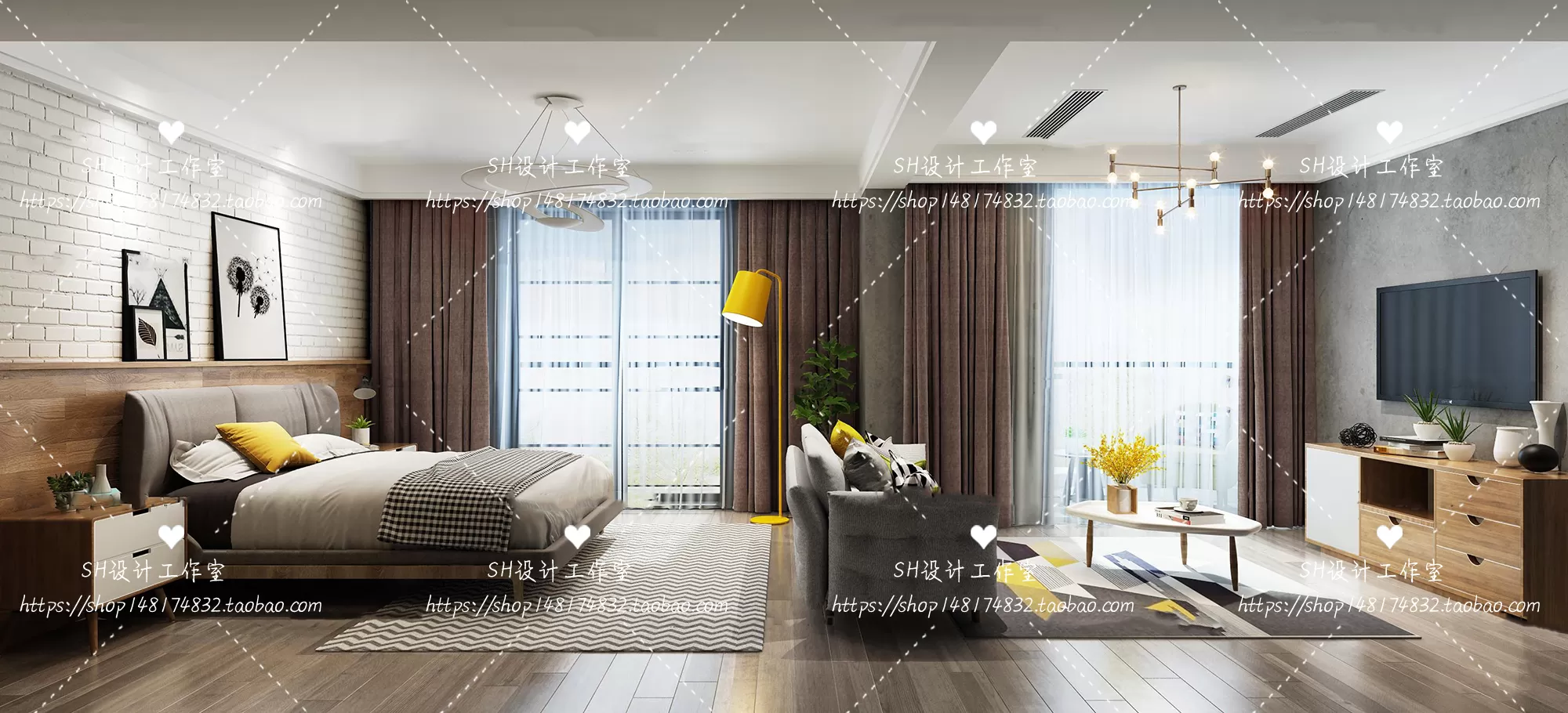 BEDROOM 3D SCENES – VRAY RENDER – 435 BEDROOM 3D SCENES – VRAY RENDER – 435