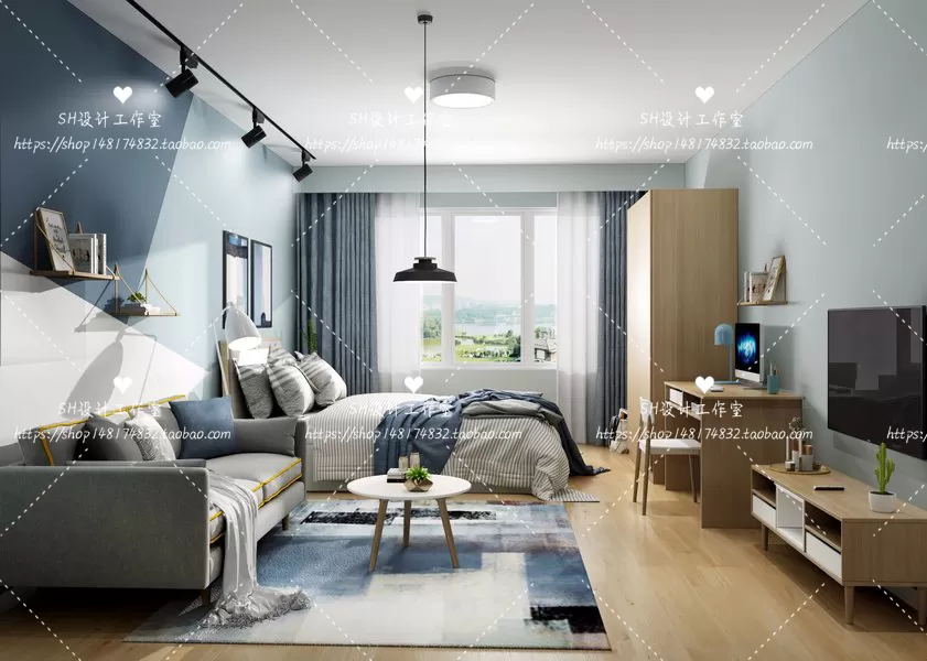 BEDROOM 3D SCENES – VRAY RENDER – 437 BEDROOM 3D SCENES – VRAY RENDER – 437