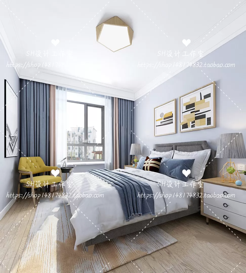 BEDROOM 3D SCENES – VRAY RENDER – 441 BEDROOM 3D SCENES – VRAY RENDER – 441