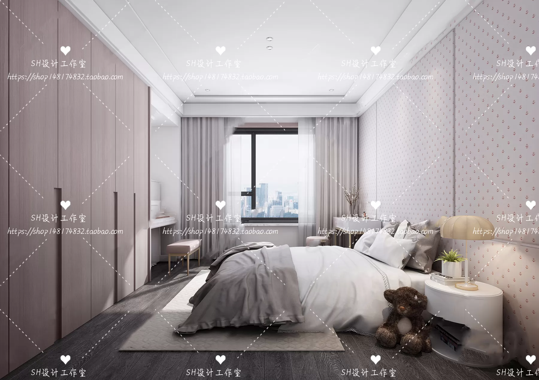 BEDROOM 3D SCENES – VRAY RENDER – 442 BEDROOM 3D SCENES – VRAY RENDER – 442