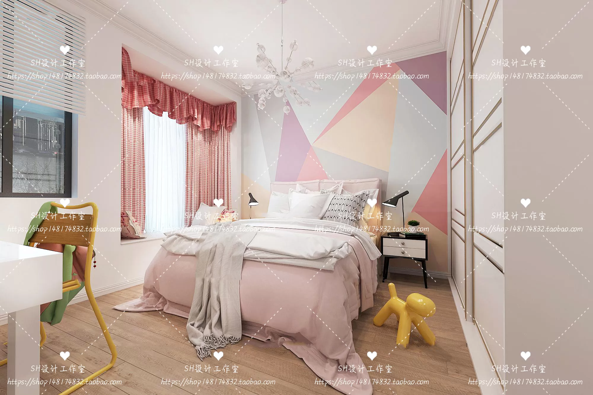 BEDROOM 3D SCENES – VRAY RENDER – 469