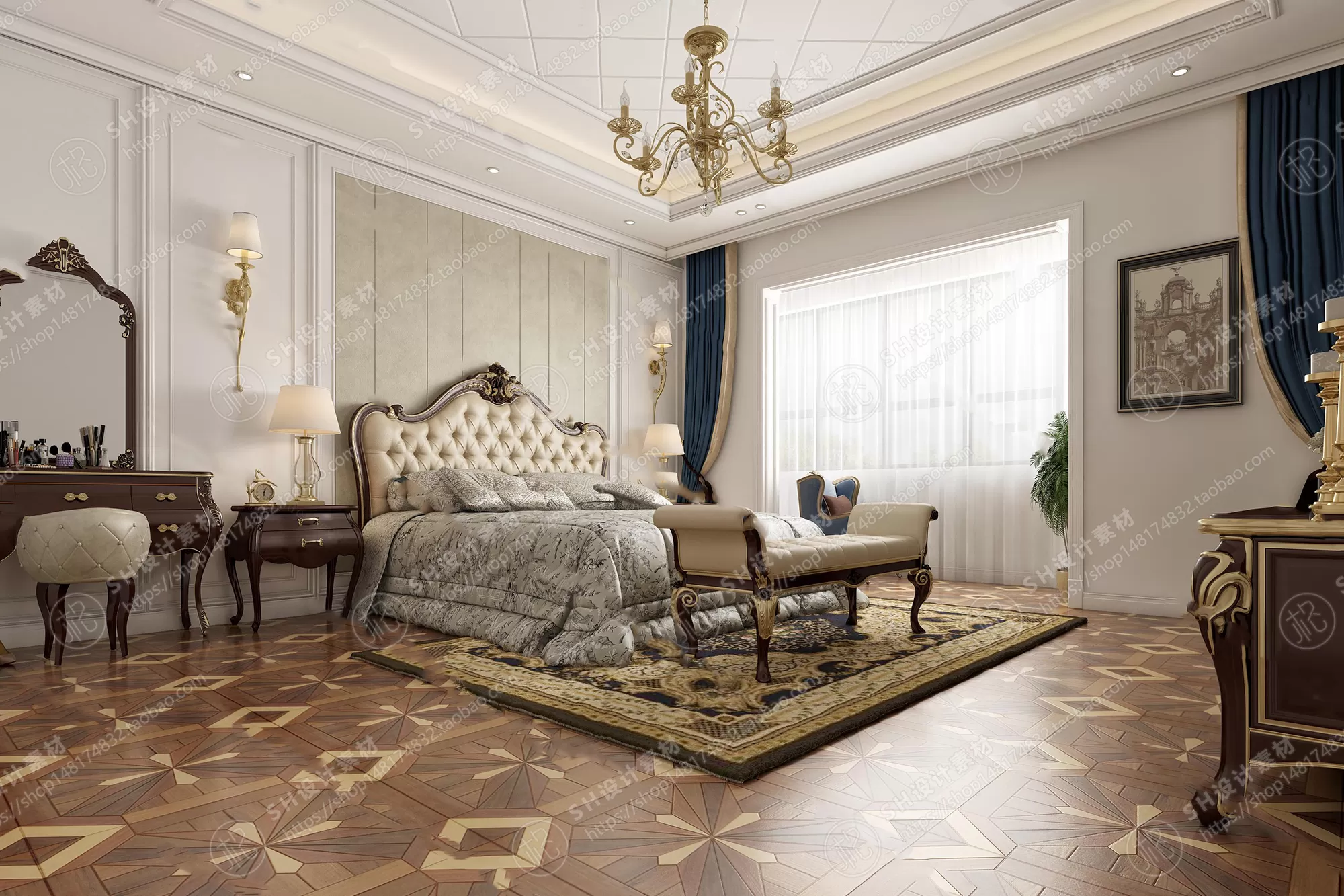 BEDROOM 3D SCENES – VRAY RENDER – 509 BEDROOM 3D SCENES – VRAY RENDER – 509