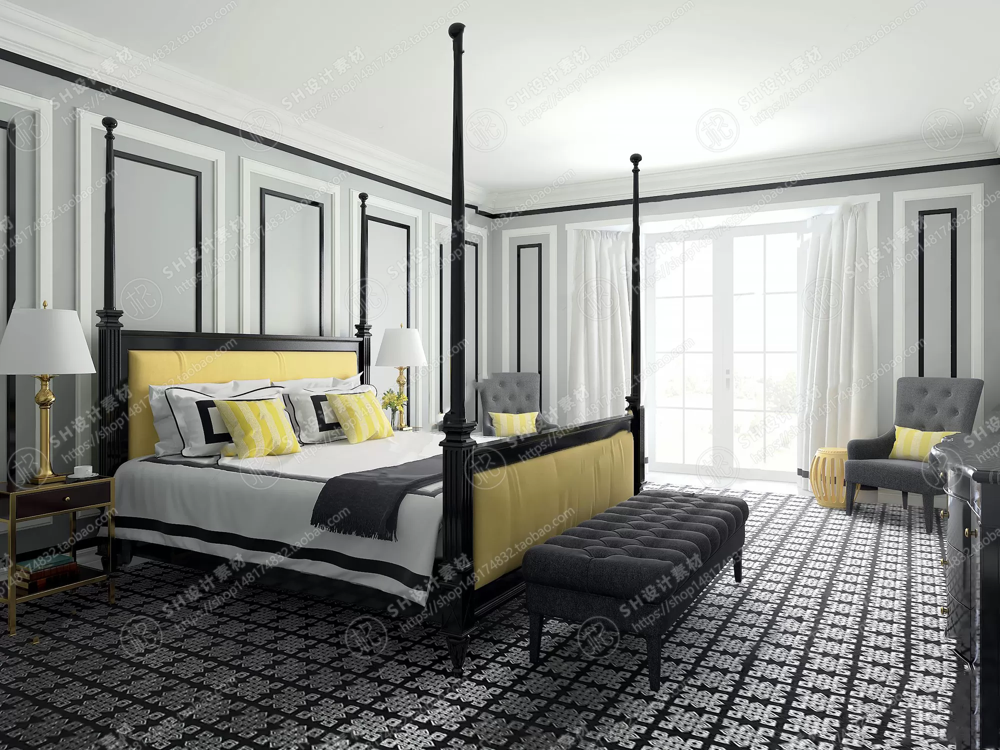 BEDROOM 3D SCENES – VRAY RENDER – 514 BEDROOM 3D SCENES – VRAY RENDER – 514