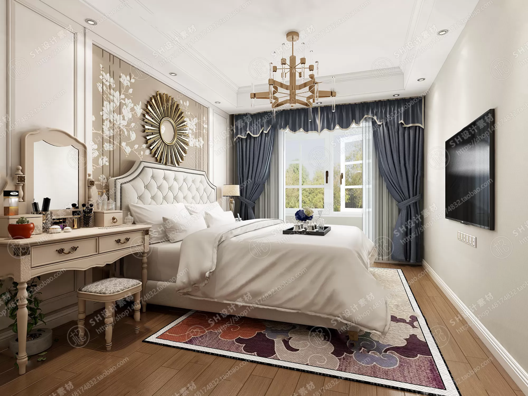 BEDROOM 3D SCENES – VRAY RENDER – 519 BEDROOM 3D SCENES – VRAY RENDER – 519