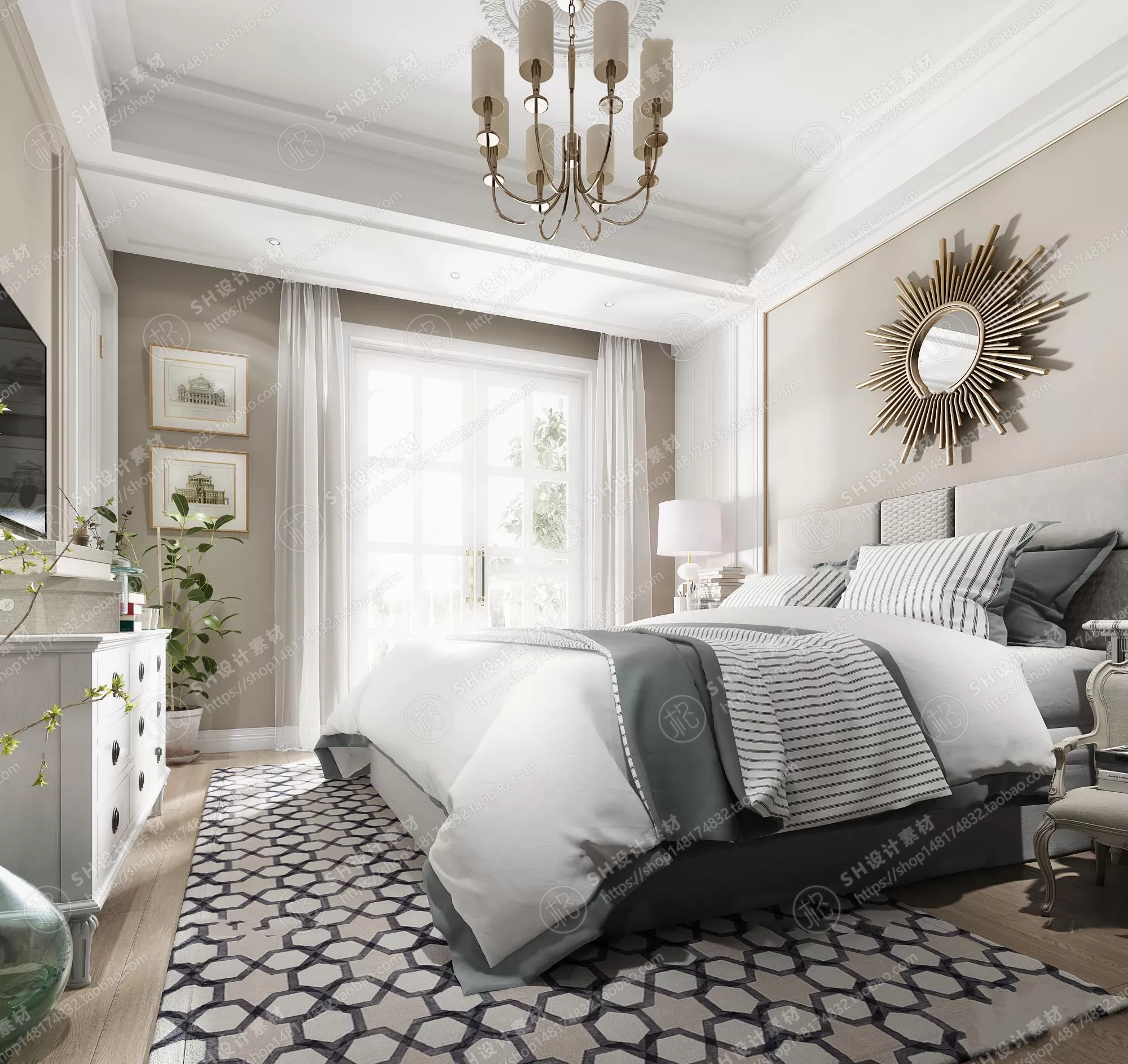BEDROOM 3D SCENES – VRAY RENDER – 524 BEDROOM 3D SCENES – VRAY RENDER – 524