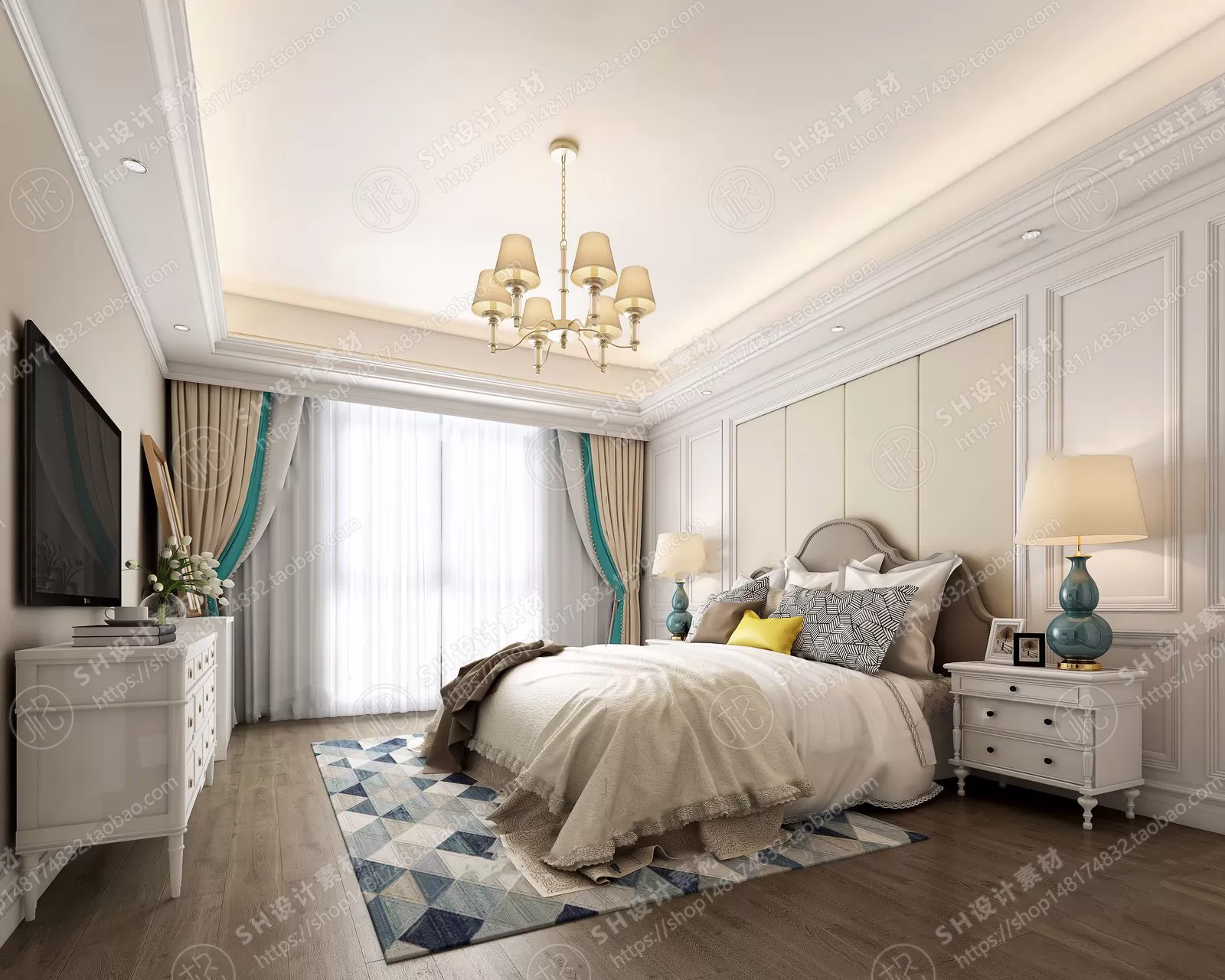 BEDROOM 3D SCENES – VRAY RENDER – 526 BEDROOM 3D SCENES – VRAY RENDER – 526