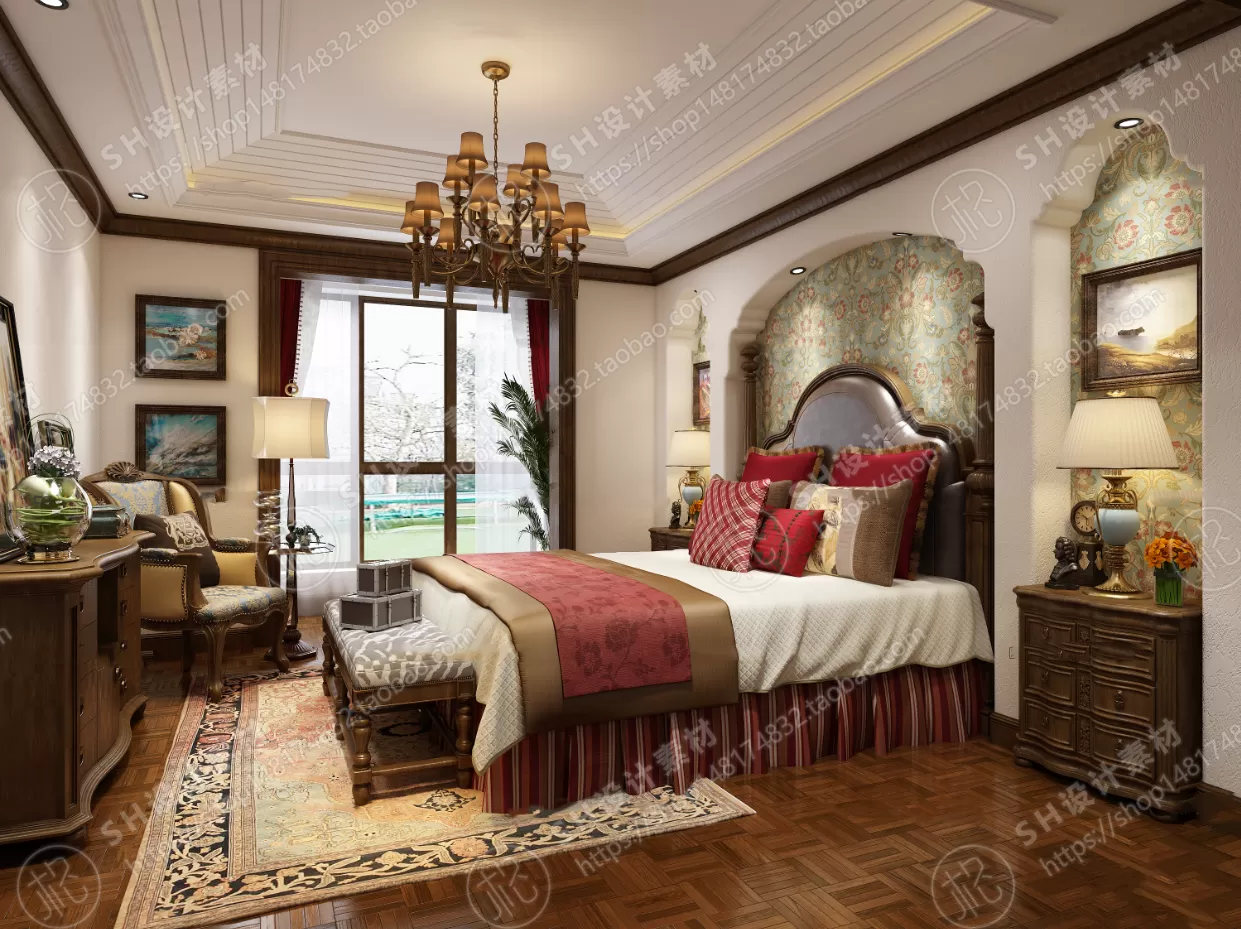 BEDROOM 3D SCENES – VRAY RENDER – 528 BEDROOM 3D SCENES – VRAY RENDER – 528