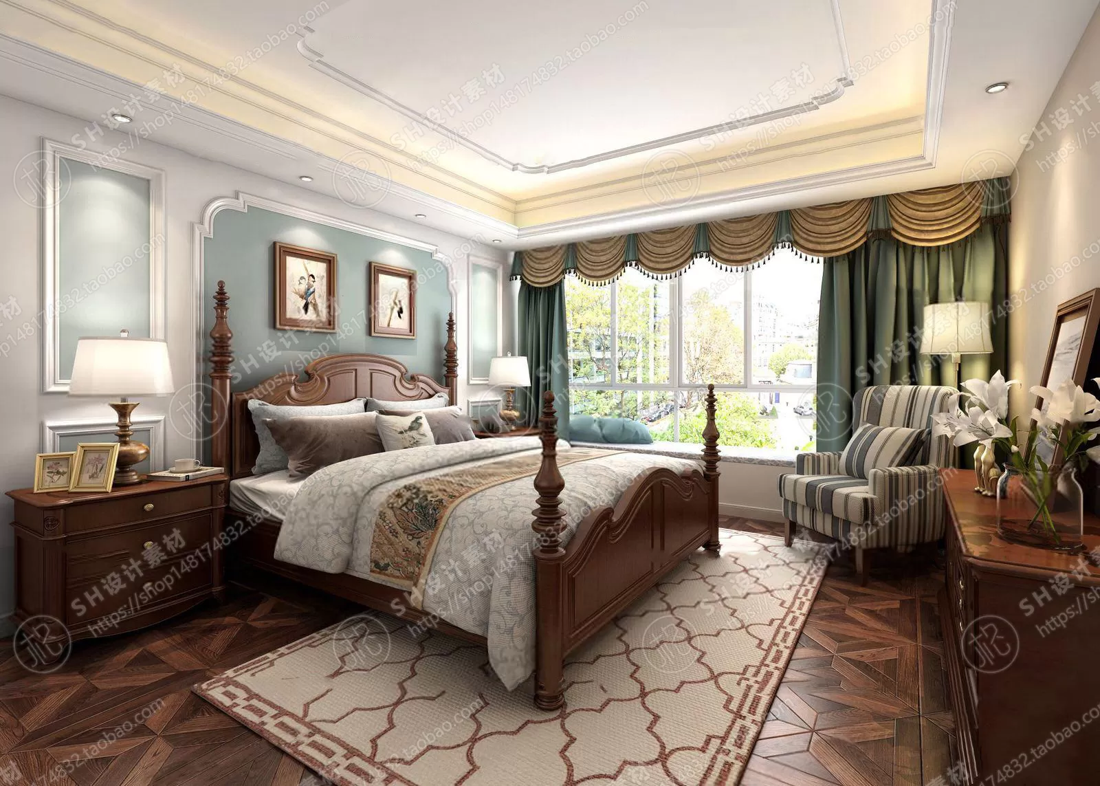 BEDROOM 3D SCENES – VRAY RENDER – 530 BEDROOM 3D SCENES – VRAY RENDER – 530