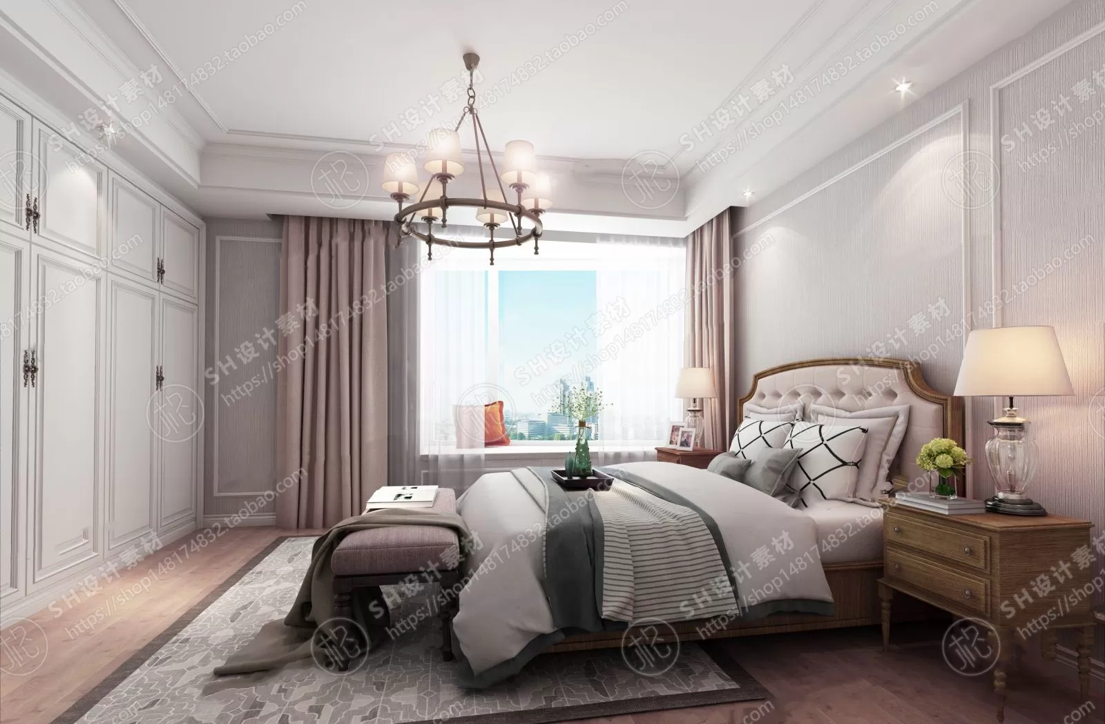 BEDROOM 3D SCENES – VRAY RENDER – 537 BEDROOM 3D SCENES – VRAY RENDER – 537